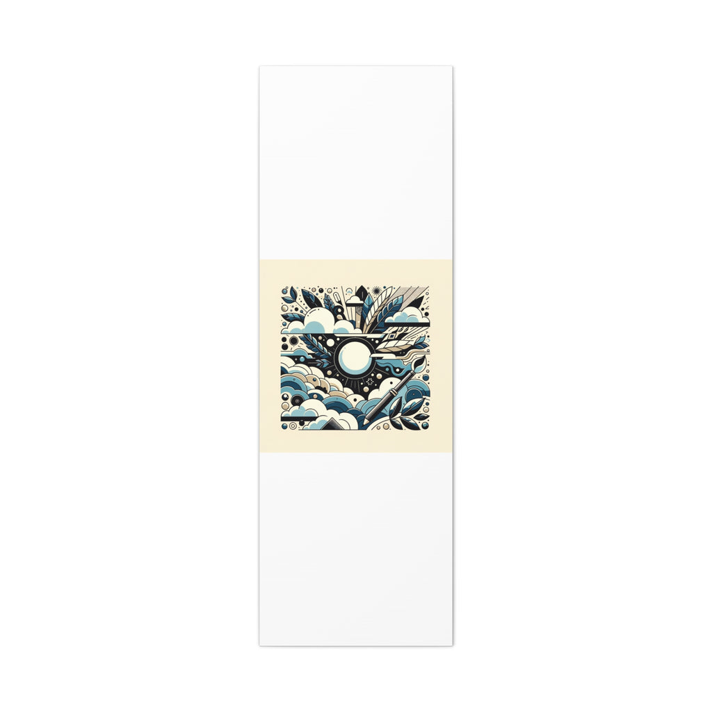 Organic Curves Matte Canvas Wall Art — Calming Office Decor