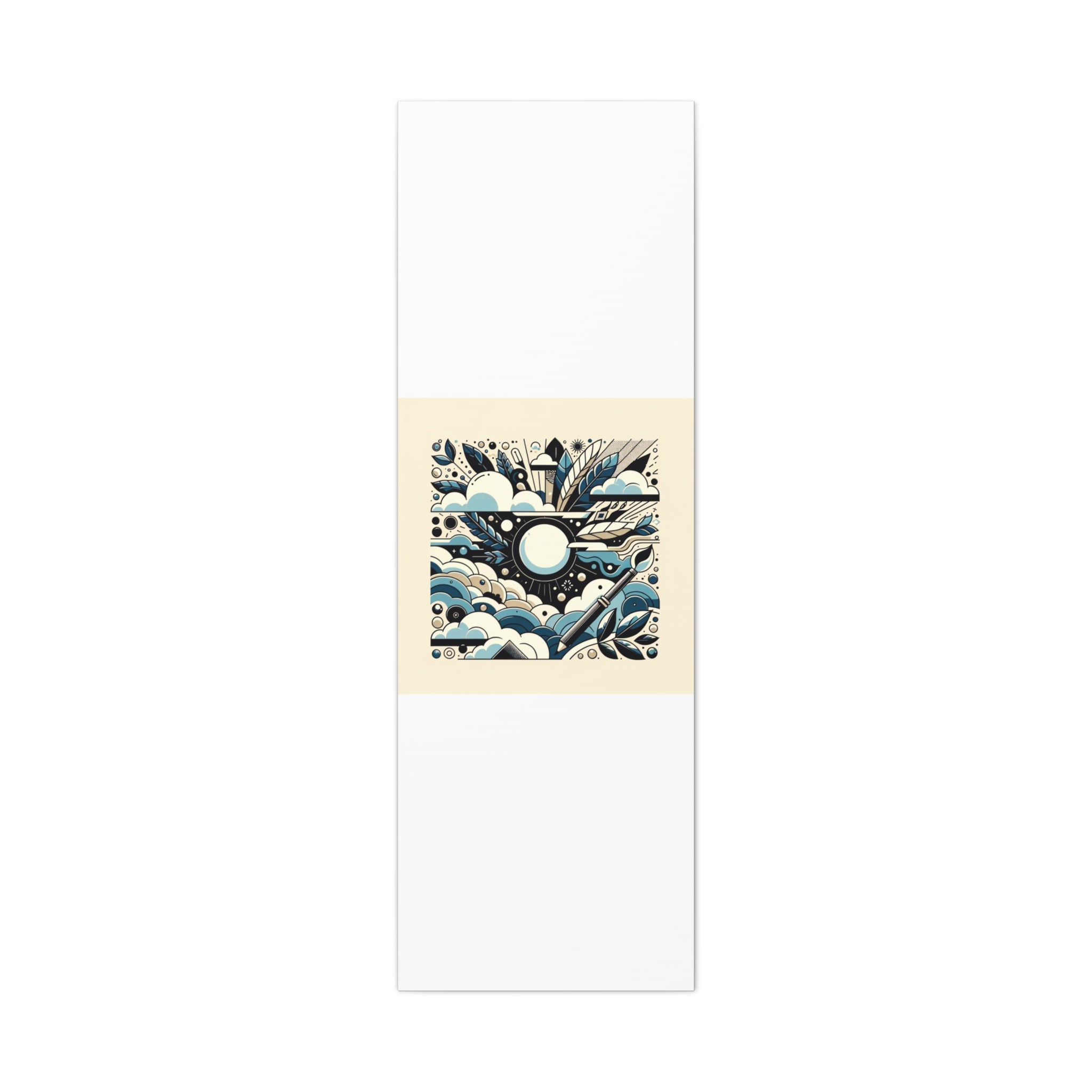 Organic Curves Matte Canvas Wall Art — Calming Office Decor