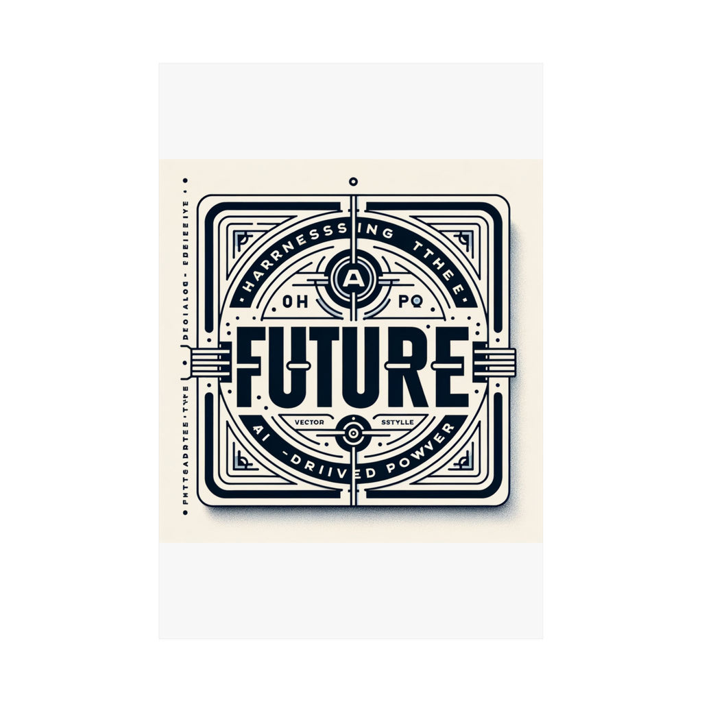 Futuristic AI Energy Power Poster