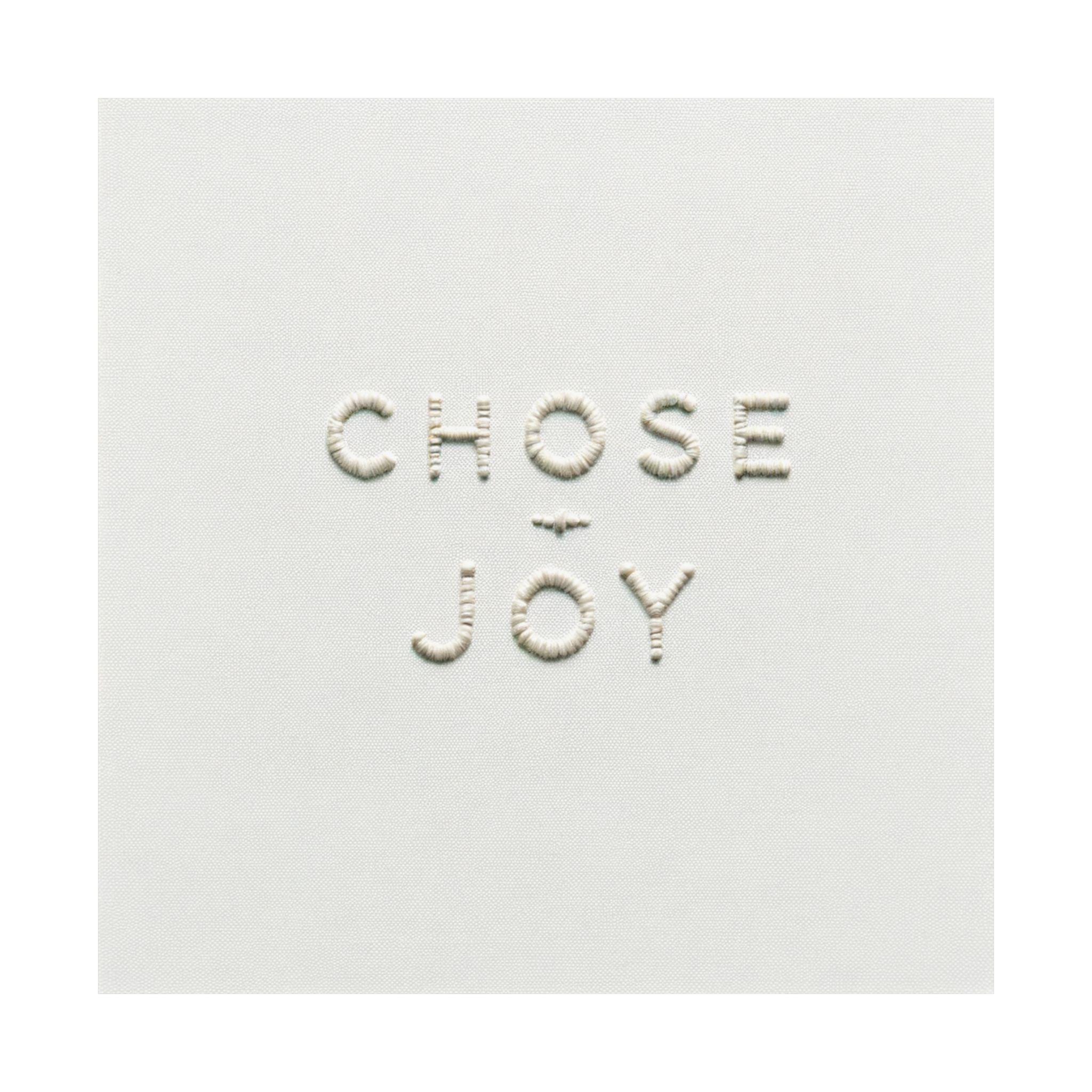 Minimalist Embroidered Text Poster