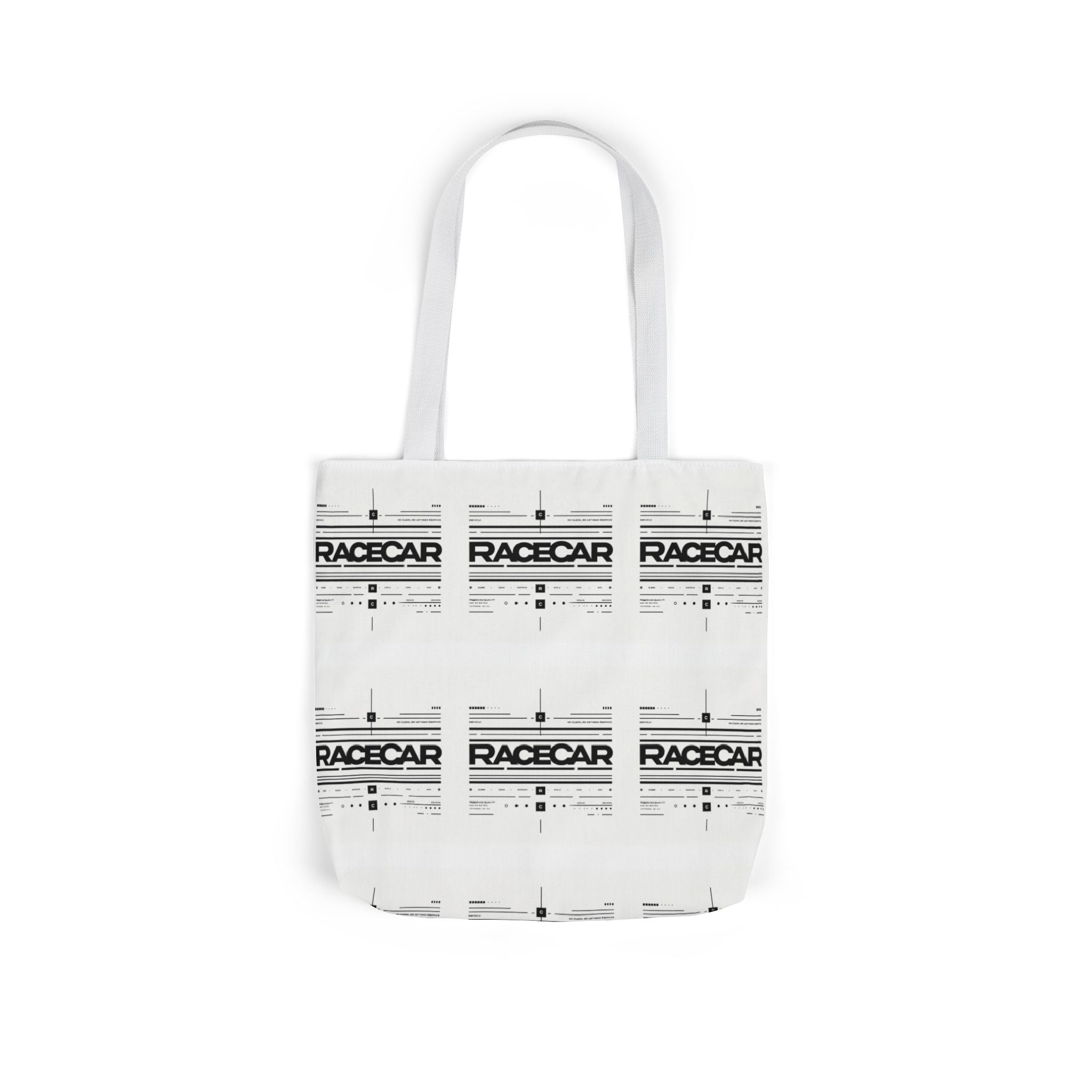 Minimalist '/Racecar' Tote Bag - Modern Design