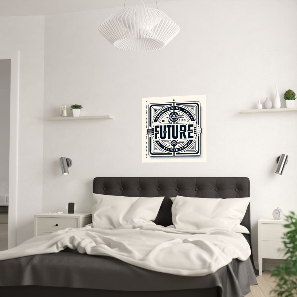 Futuristic AI Energy Power Poster
