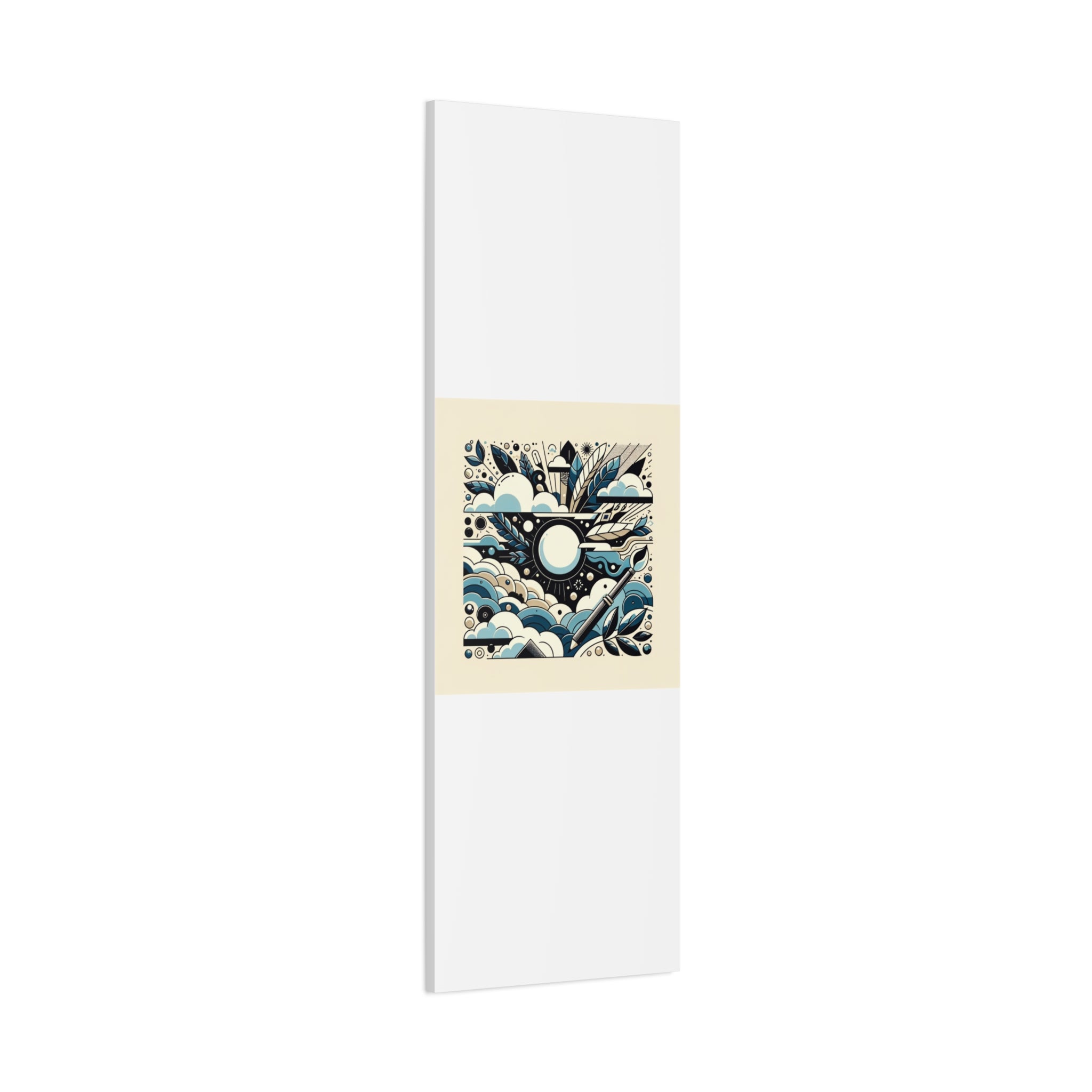 Organic Curves Matte Canvas Wall Art — Calming Office Decor