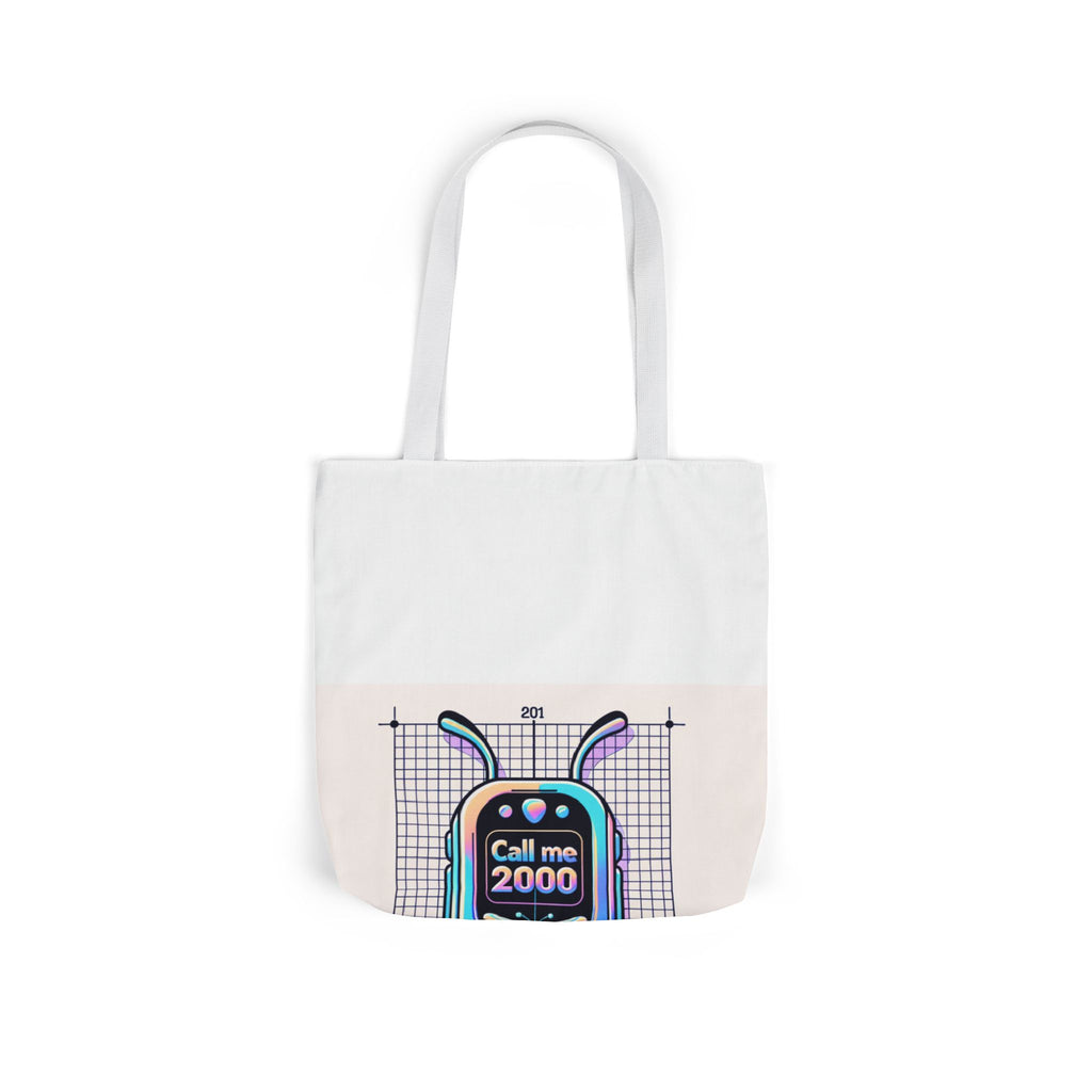 Holographic Y2K Flip Phone Tote Bag