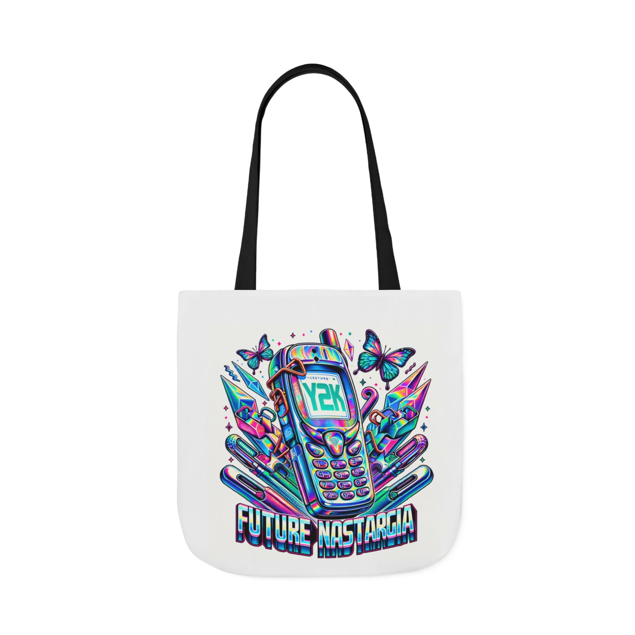 Y2K Nostalgia Tech Tote Bag – Retro Chic