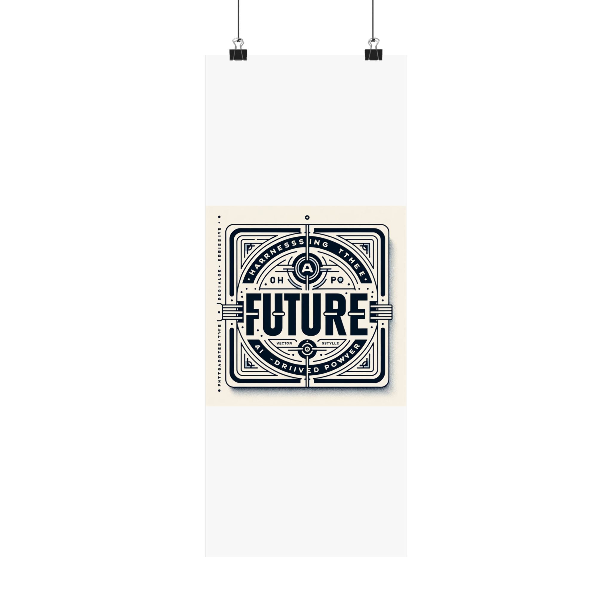 Futuristic AI Energy Power Poster