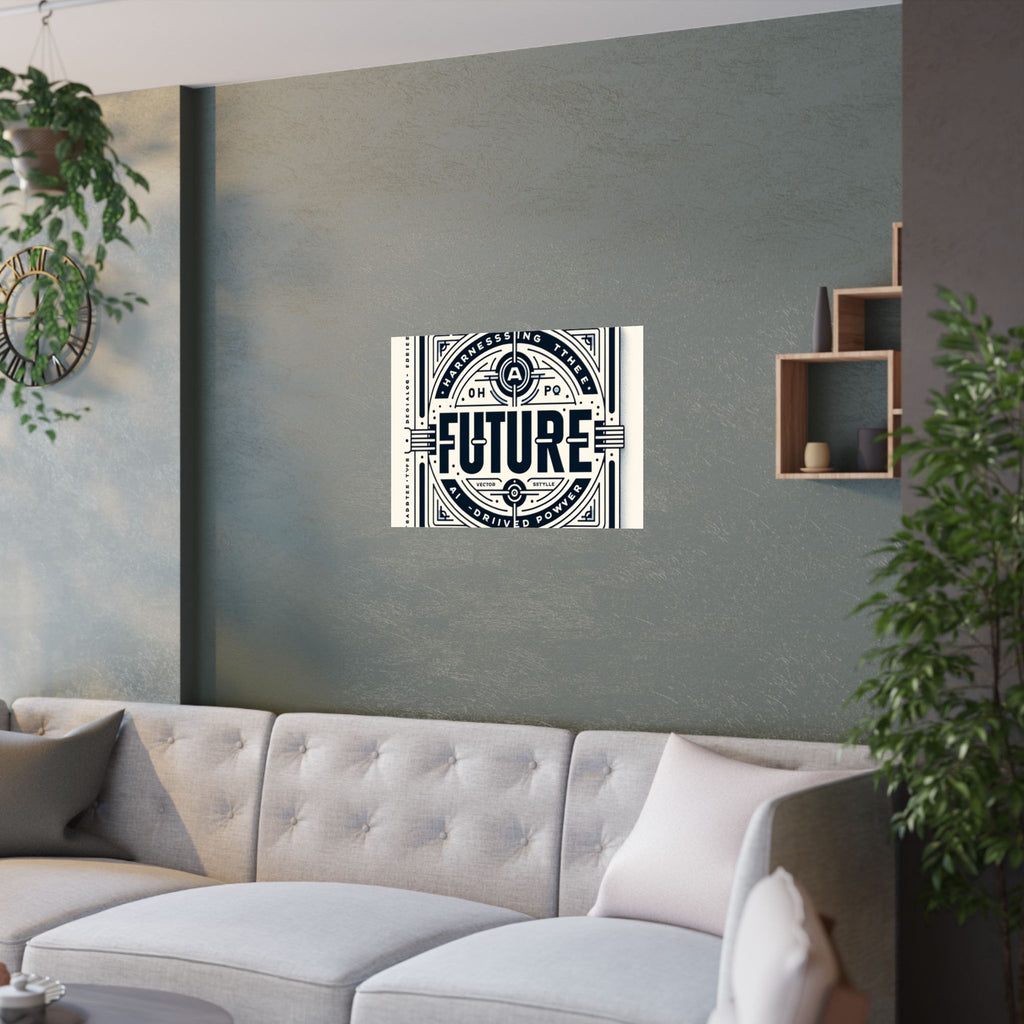 Futuristic AI Energy Power Poster