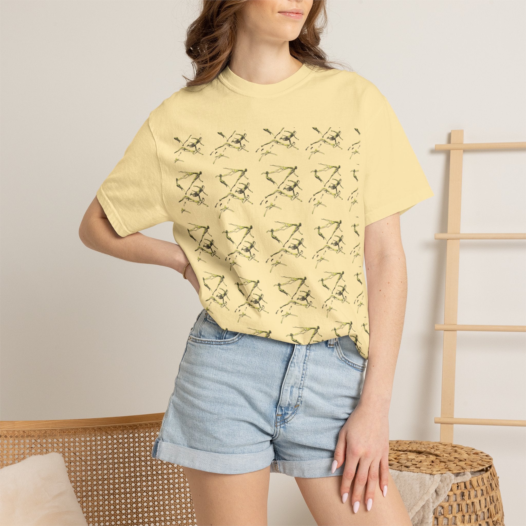 Swimmer Flying T-Shirt — Surreal Swimscape Graphic Tee Unisex