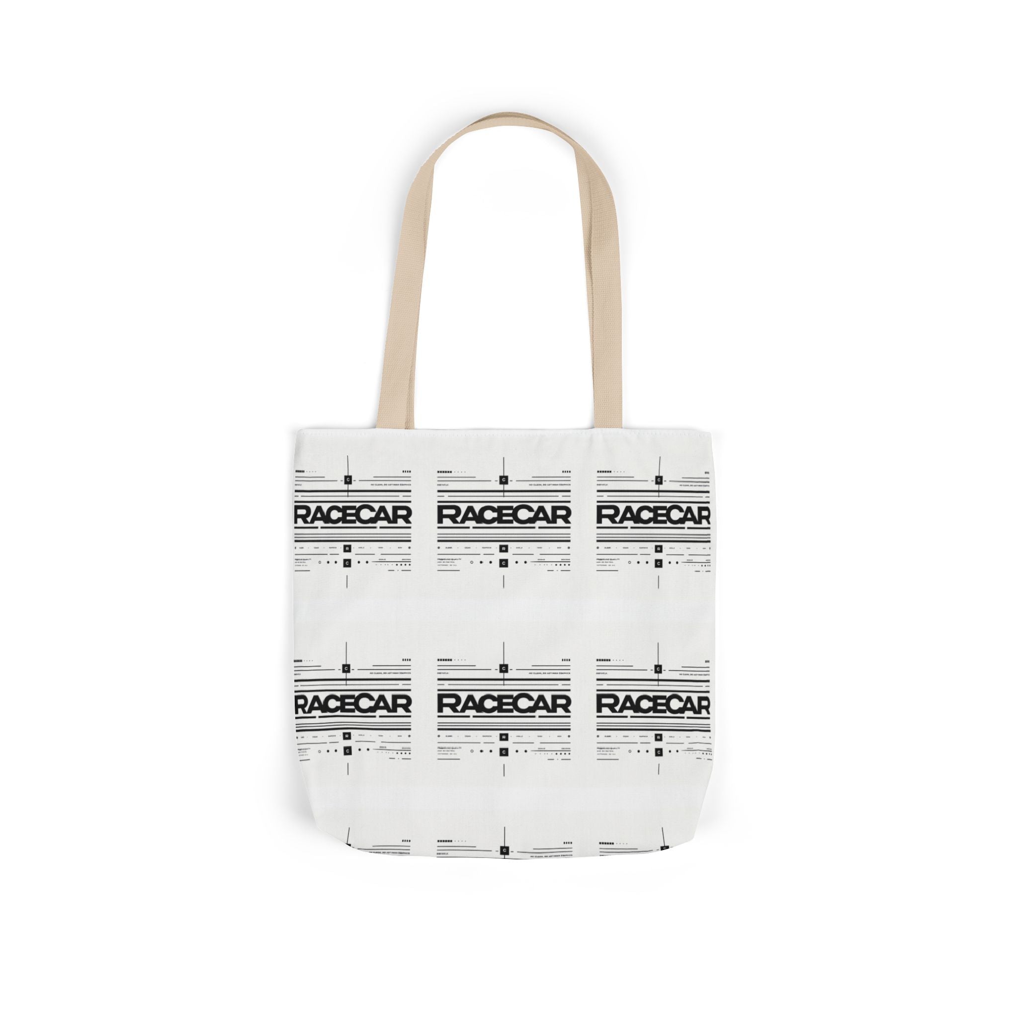 Minimalist '/Racecar' Tote Bag - Modern Design