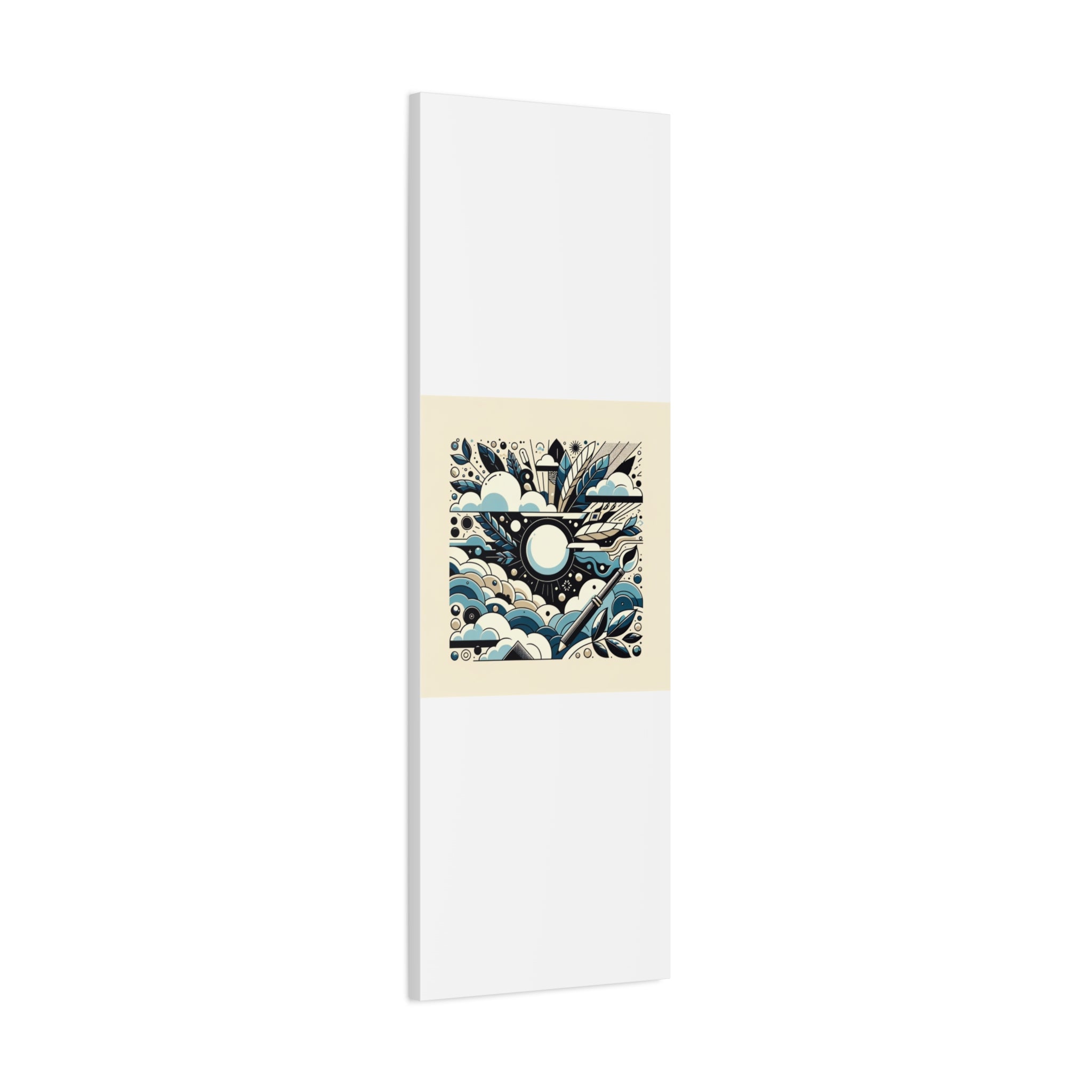 Organic Curves Matte Canvas Wall Art — Calming Office Decor