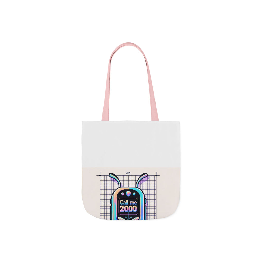 Holographic Y2K Flip Phone Tote Bag