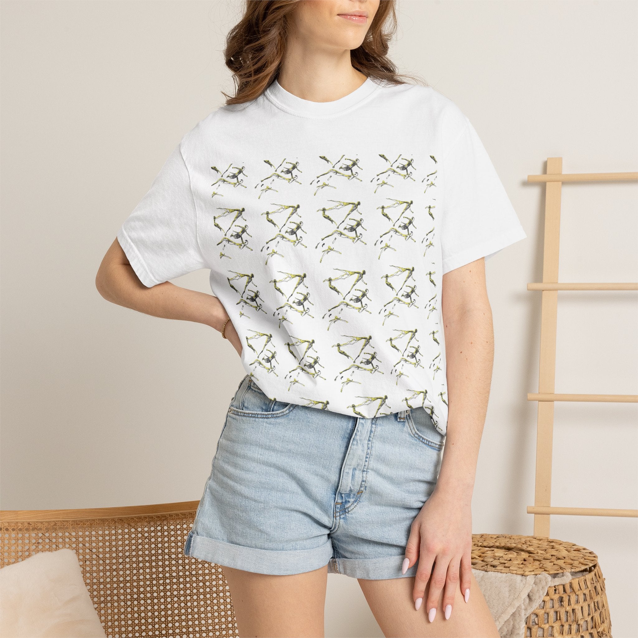 Swimmer Flying T-Shirt — Surreal Swimscape Graphic Tee Unisex