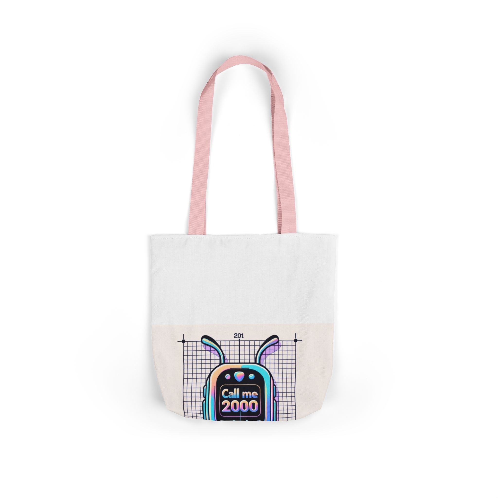 Holographic Y2K Flip Phone Tote Bag