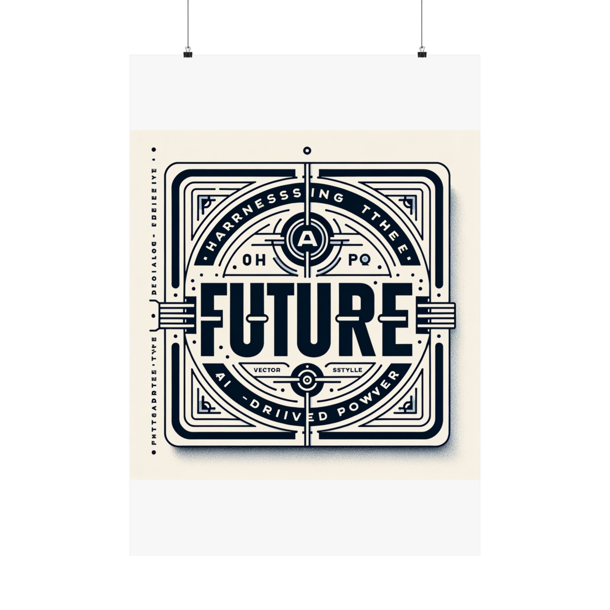 Futuristic AI Energy Power Poster
