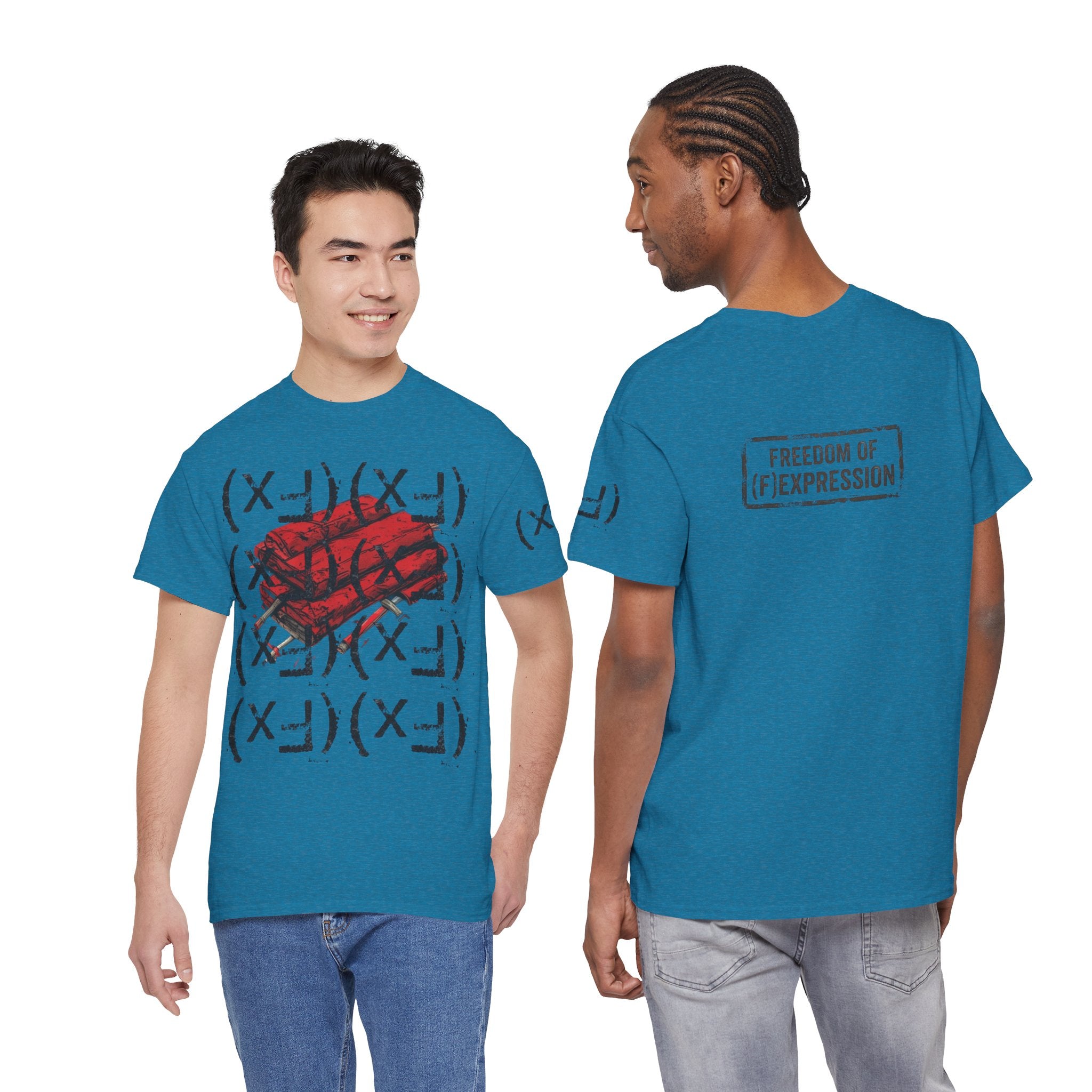 Happy Dynamite Tee — "Cue the Music" Expressive Graphic T-Shirt Unisex
