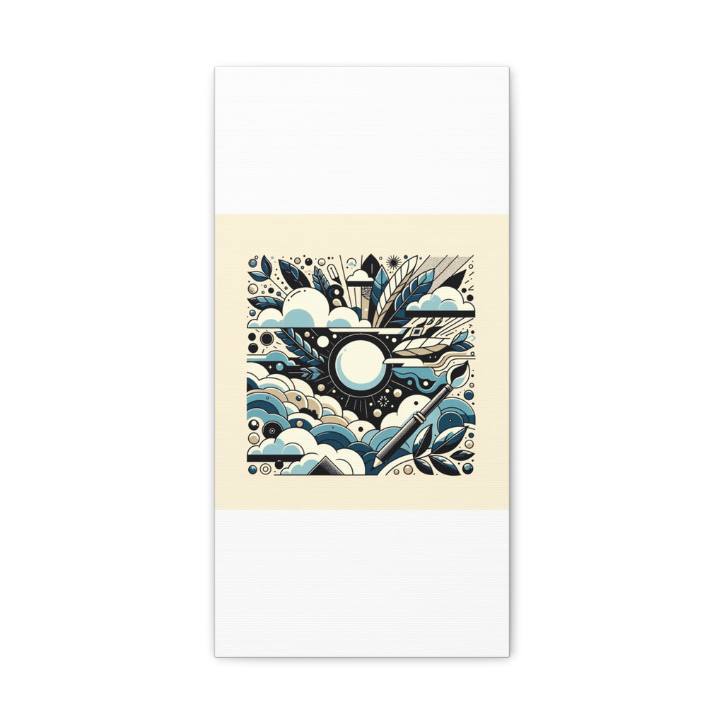 Organic Curves Matte Canvas Wall Art — Calming Office Decor