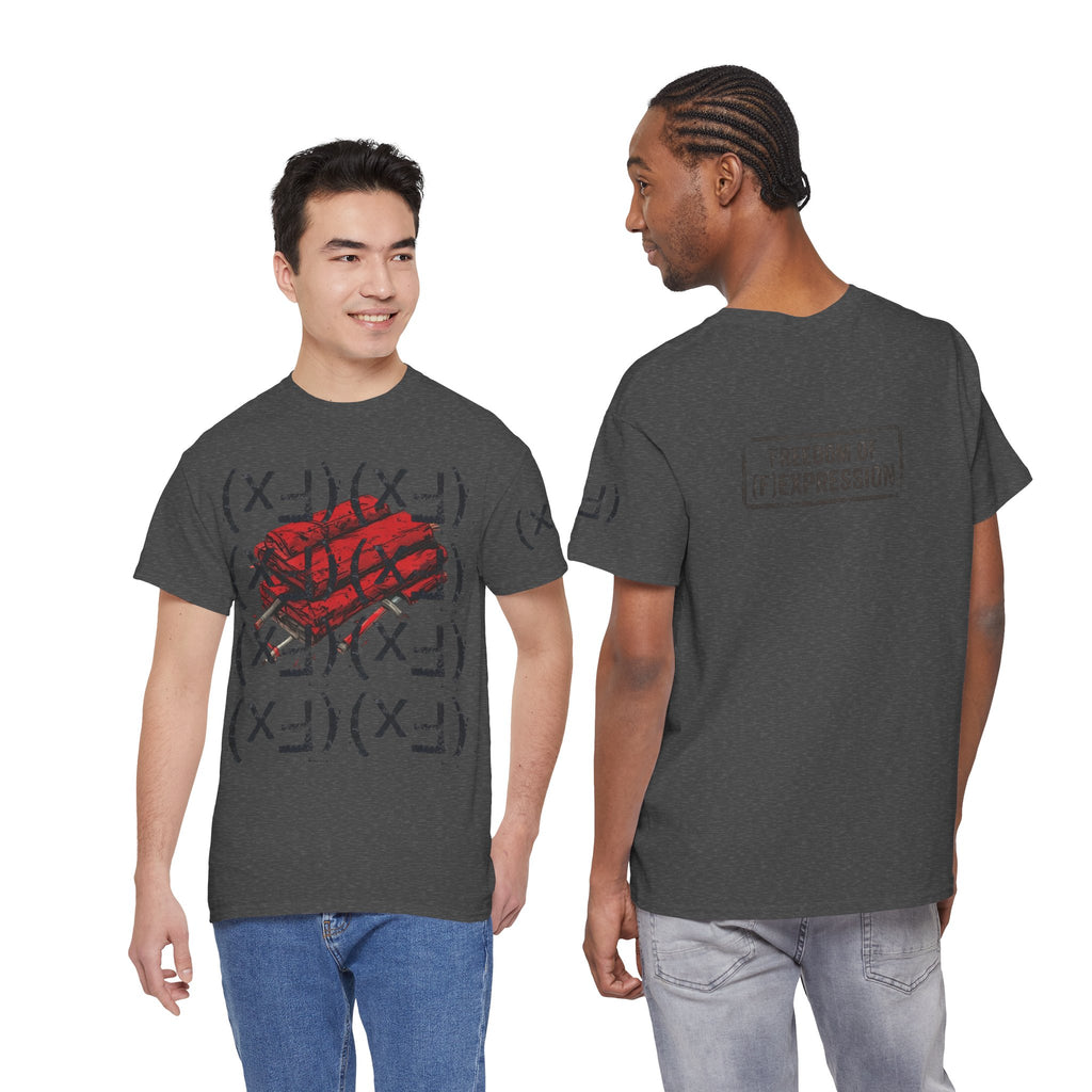 Happy Dynamite Tee — "Cue the Music" Expressive Graphic T-Shirt Unisex