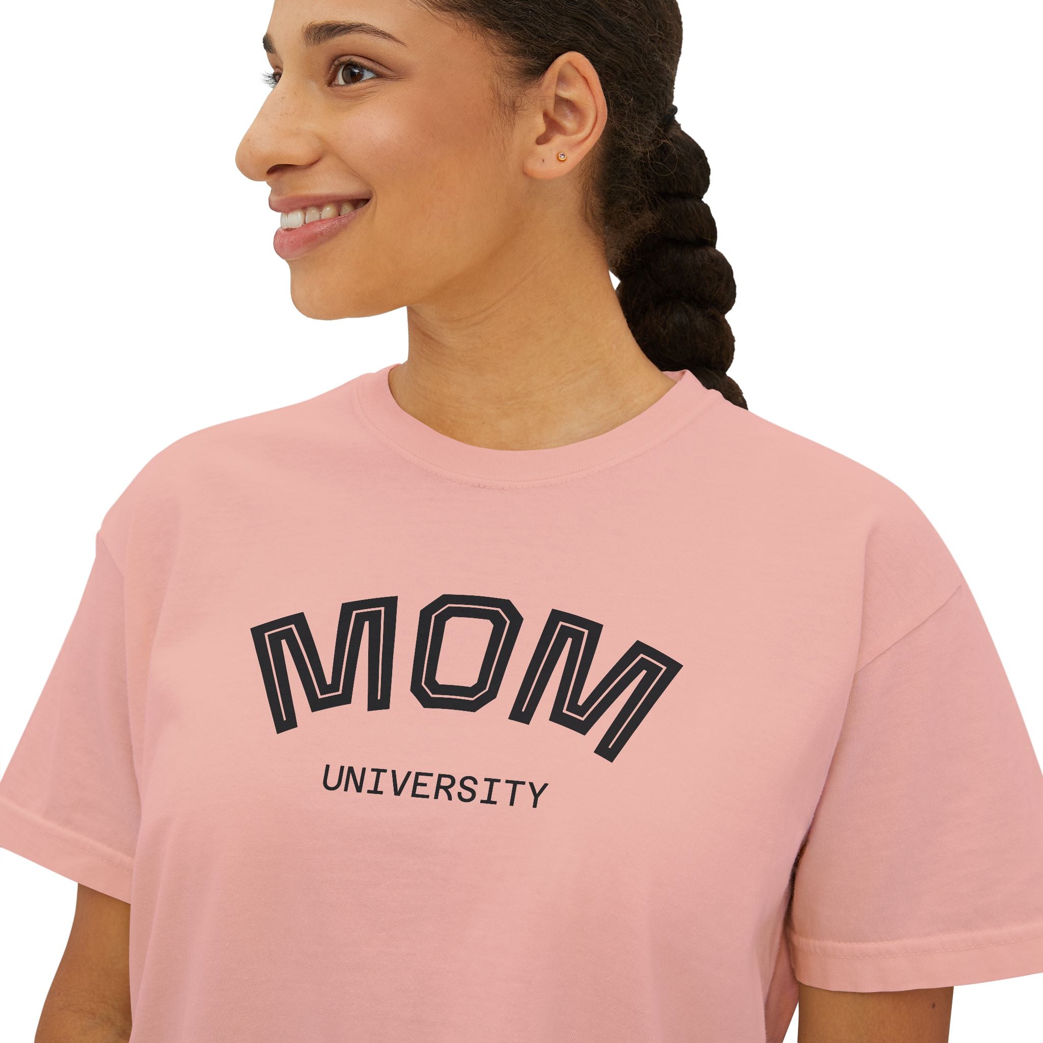 Mom University Boxy Tee Unisex