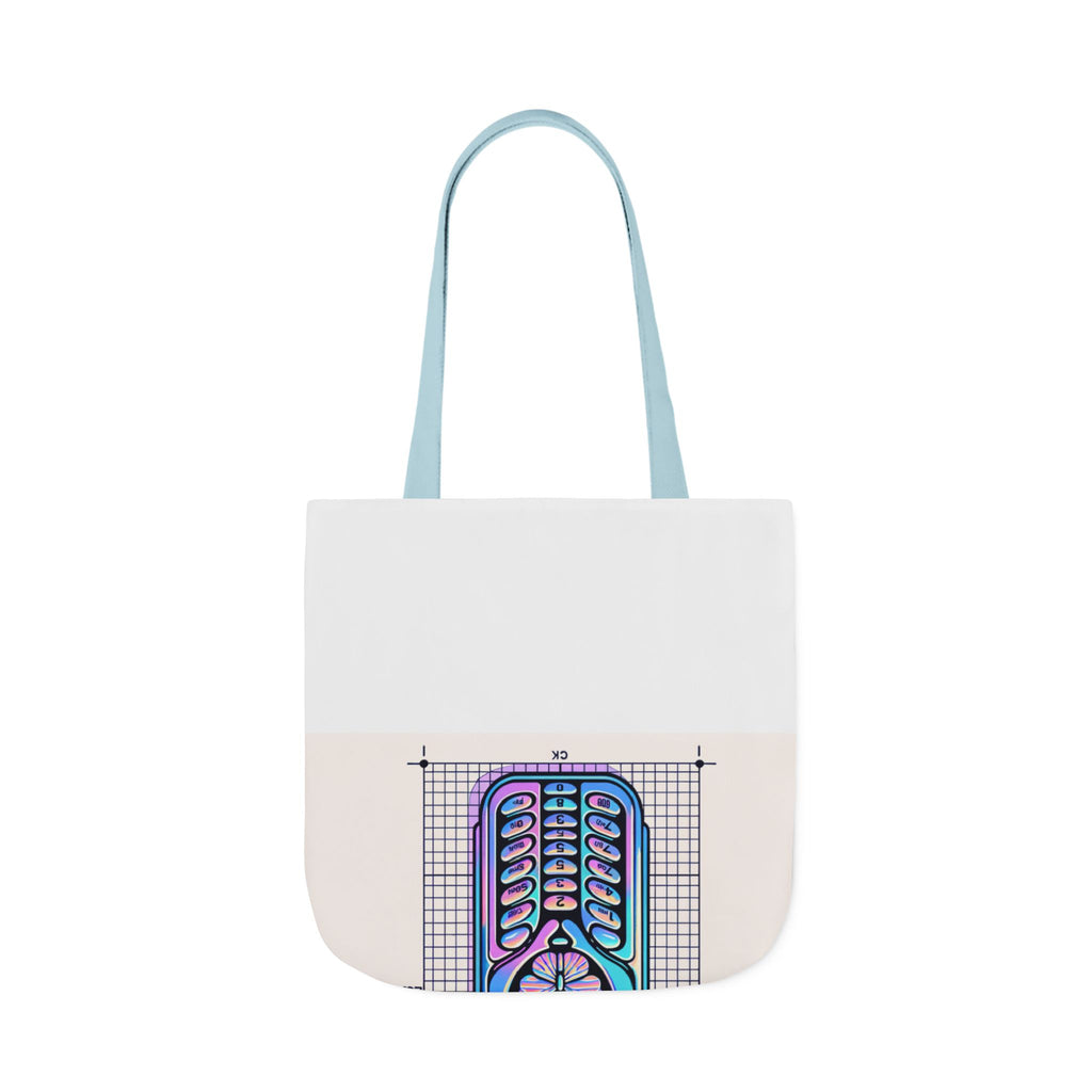 Holographic Y2K Flip Phone Tote Bag