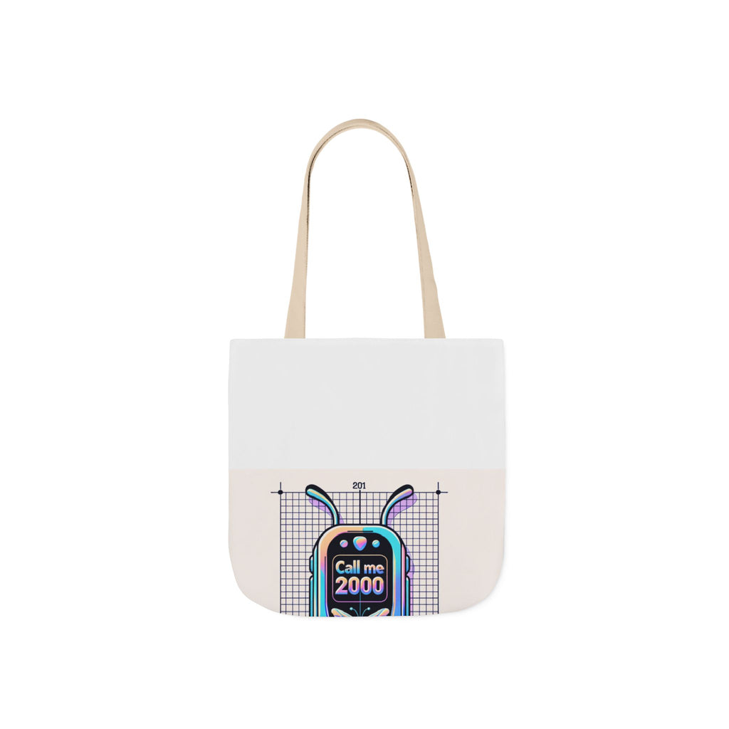 Holographic Y2K Flip Phone Tote Bag