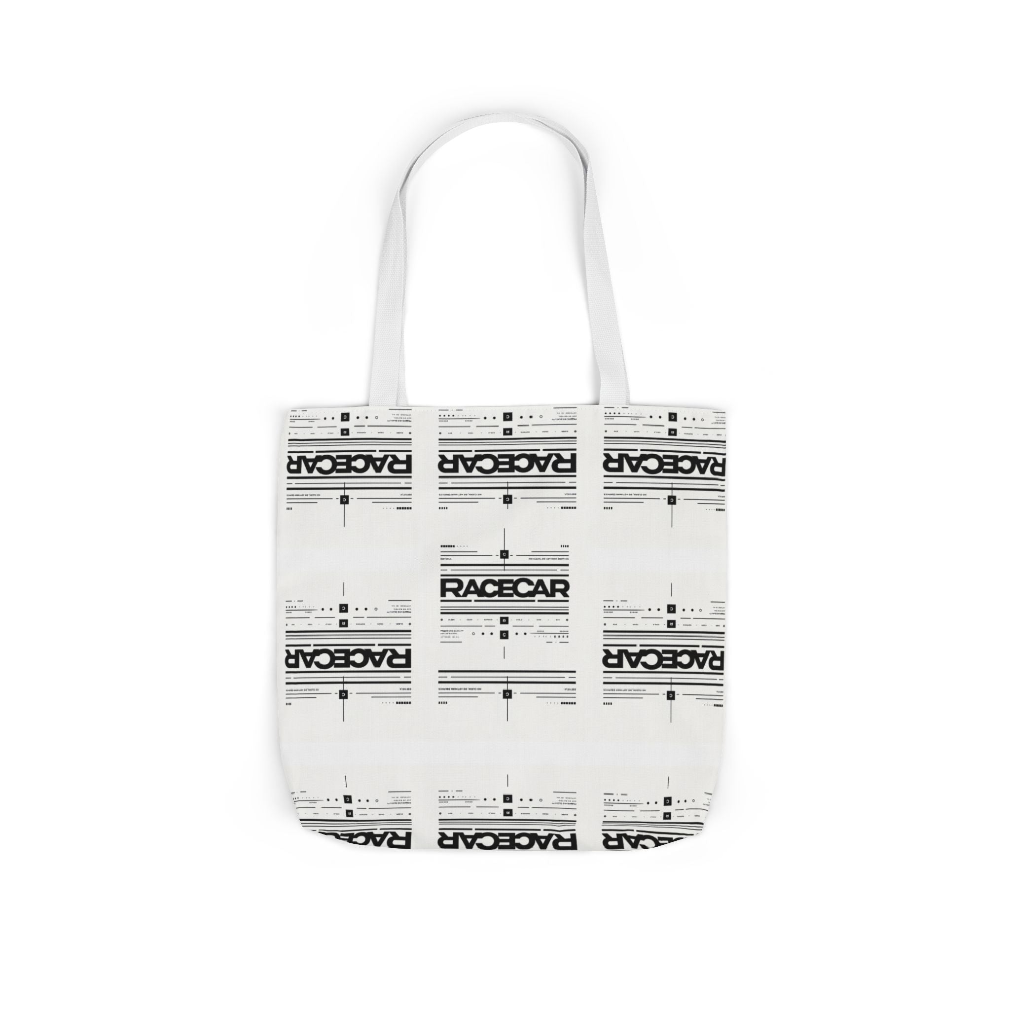 Minimalist '/Racecar' Tote Bag - Modern Design