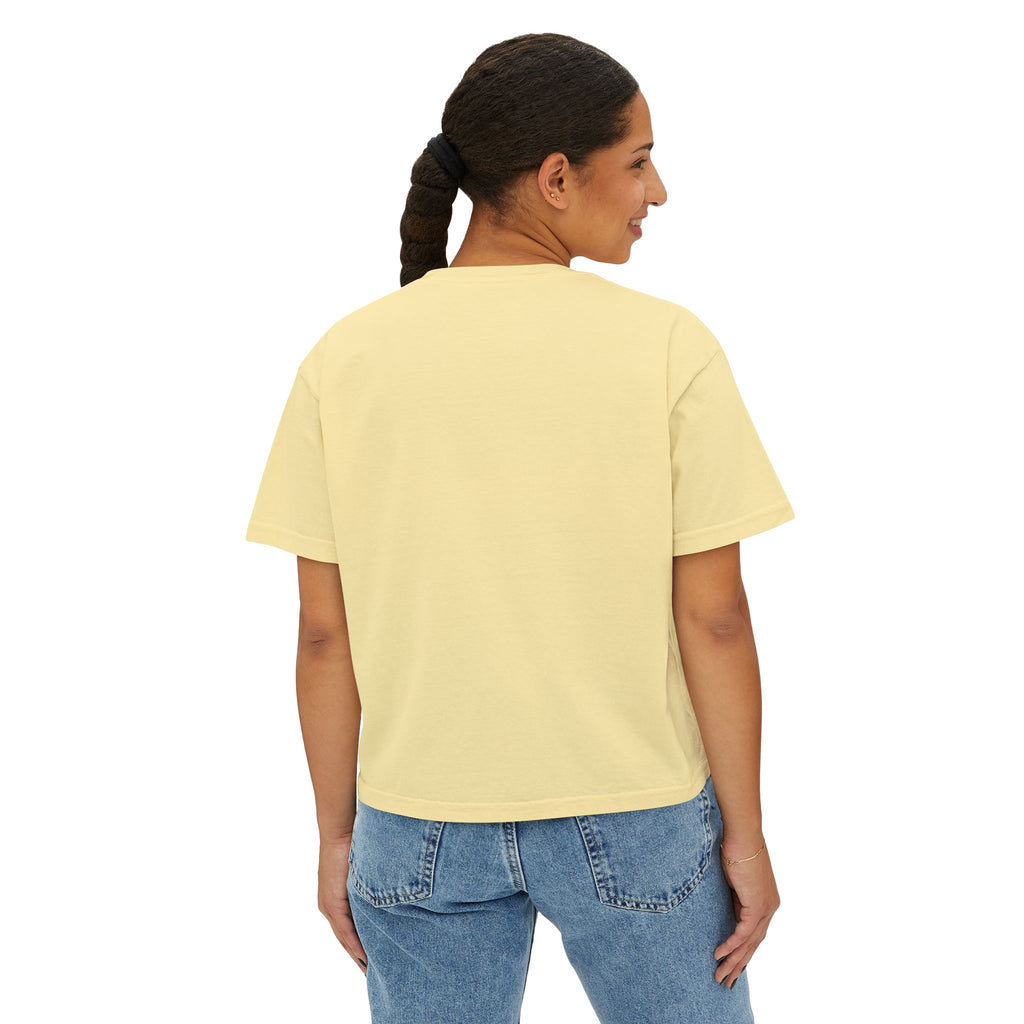 Women's Boxy Tee — Cropped 'NO' Statement Shirt Unisex