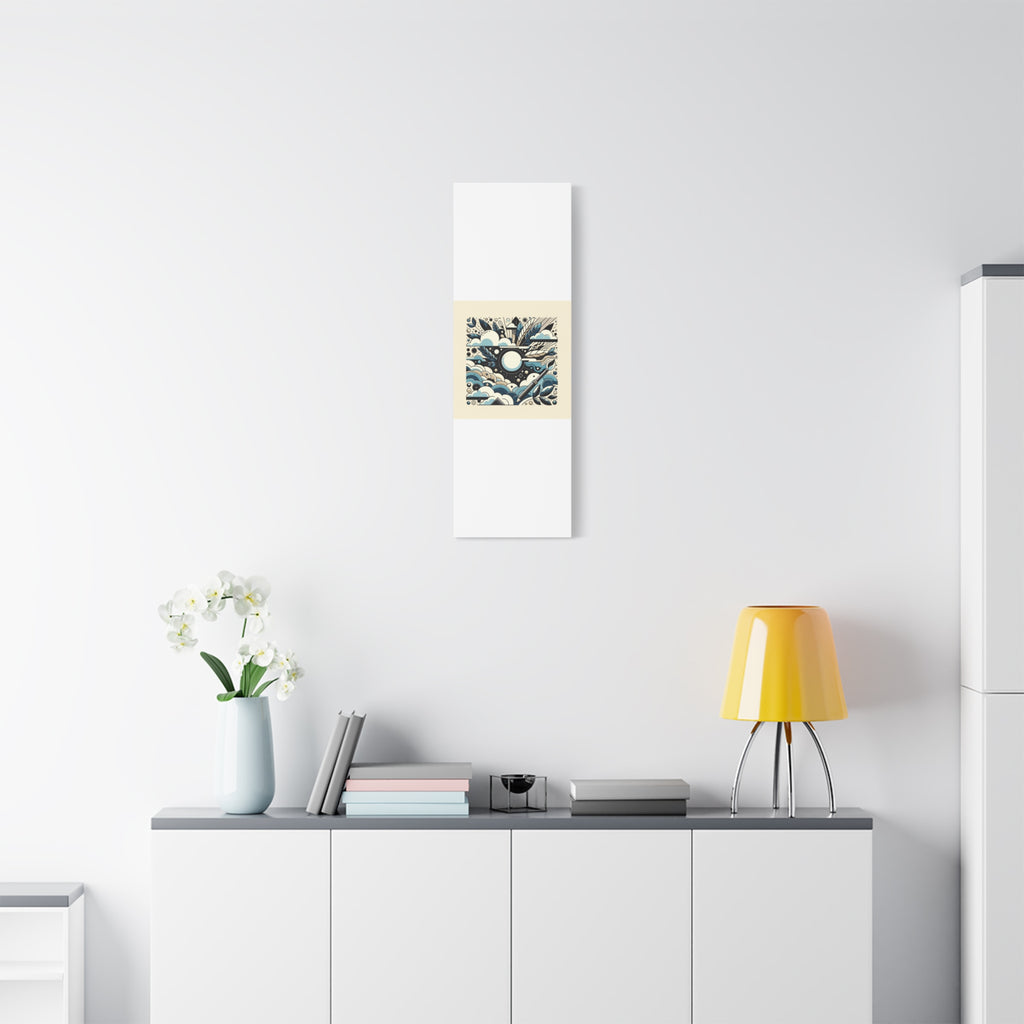 Organic Curves Matte Canvas Wall Art — Calming Office Decor