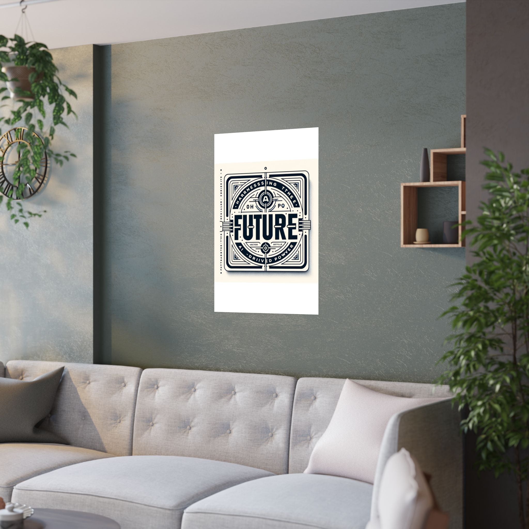 Futuristic AI Energy Power Poster