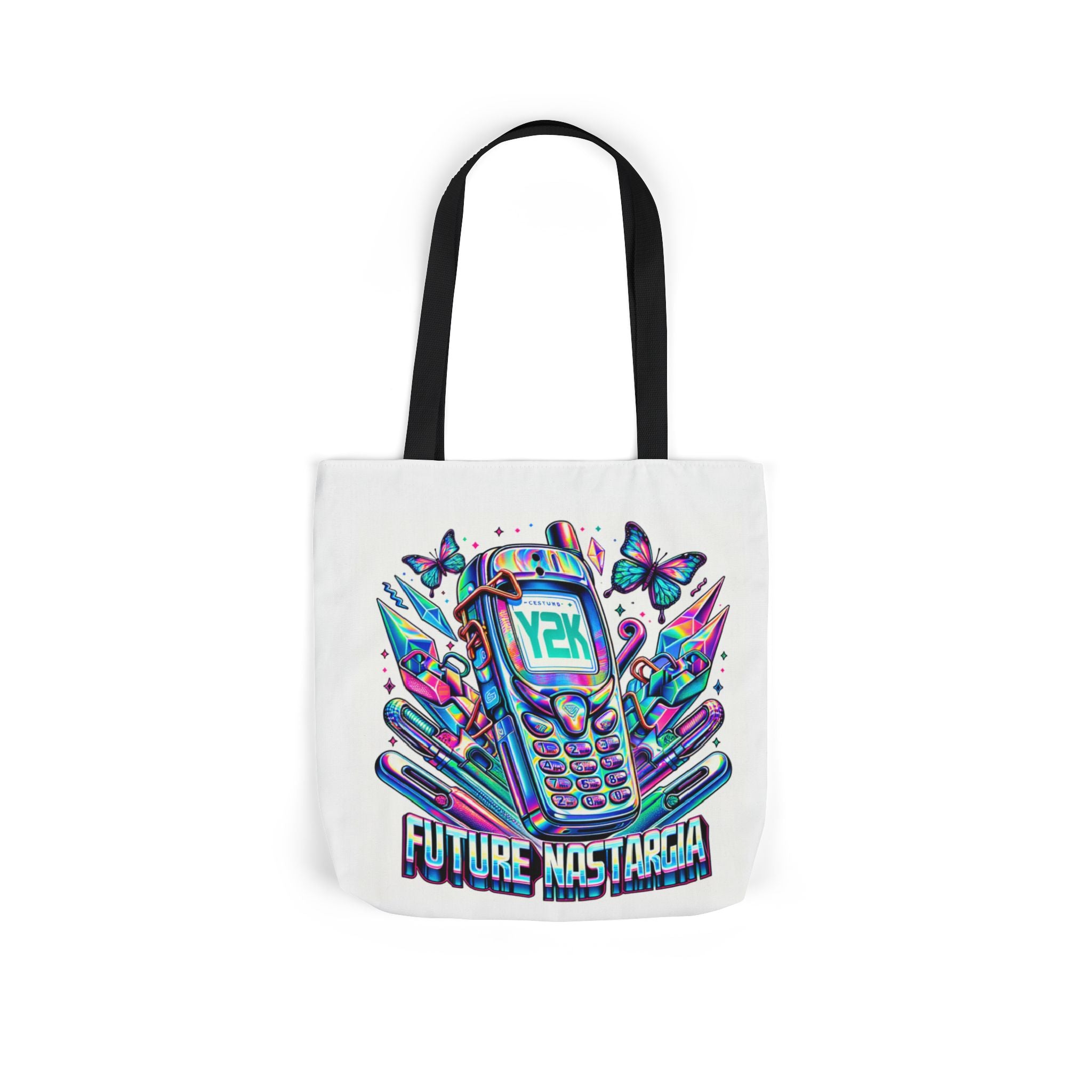 Y2K Nostalgia Tech Tote Bag – Retro Chic