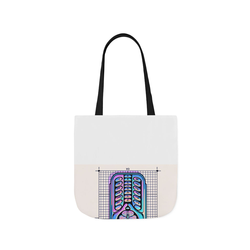 Holographic Y2K Flip Phone Tote Bag