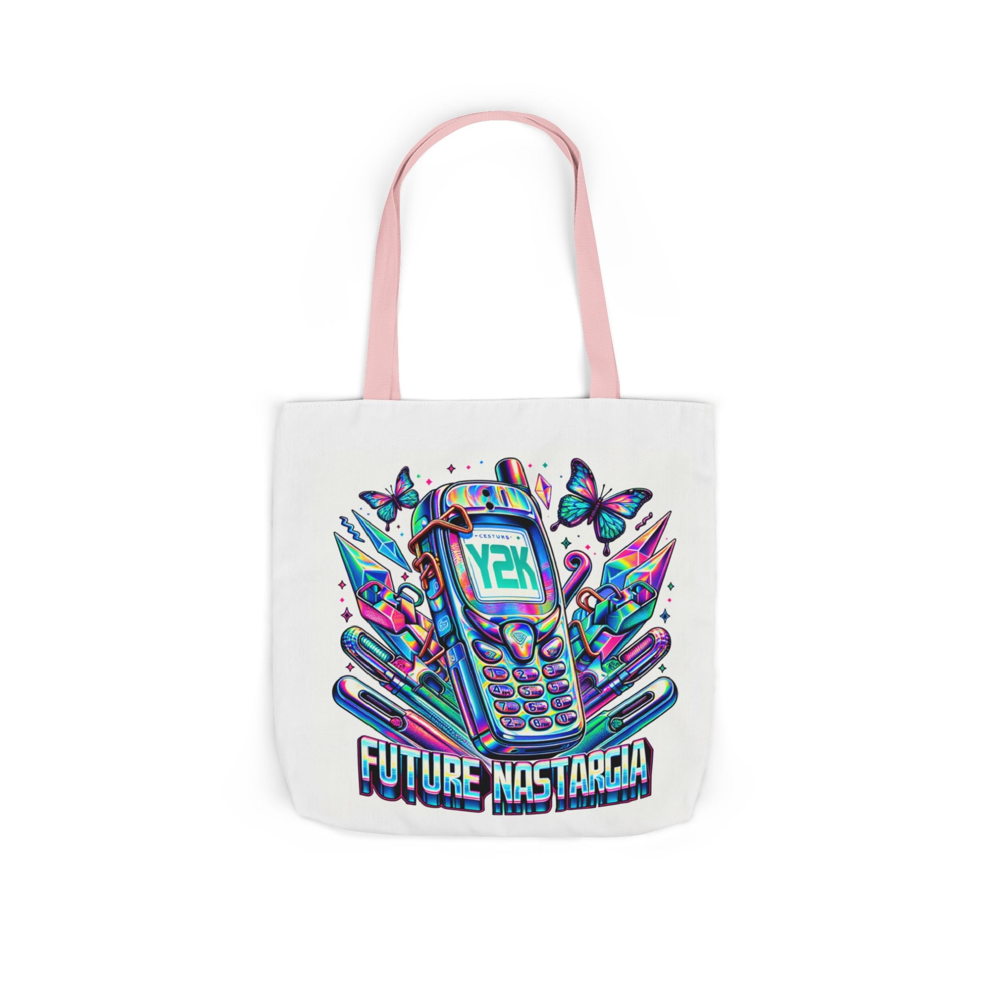Y2K Nostalgia Tech Tote Bag – Retro Chic