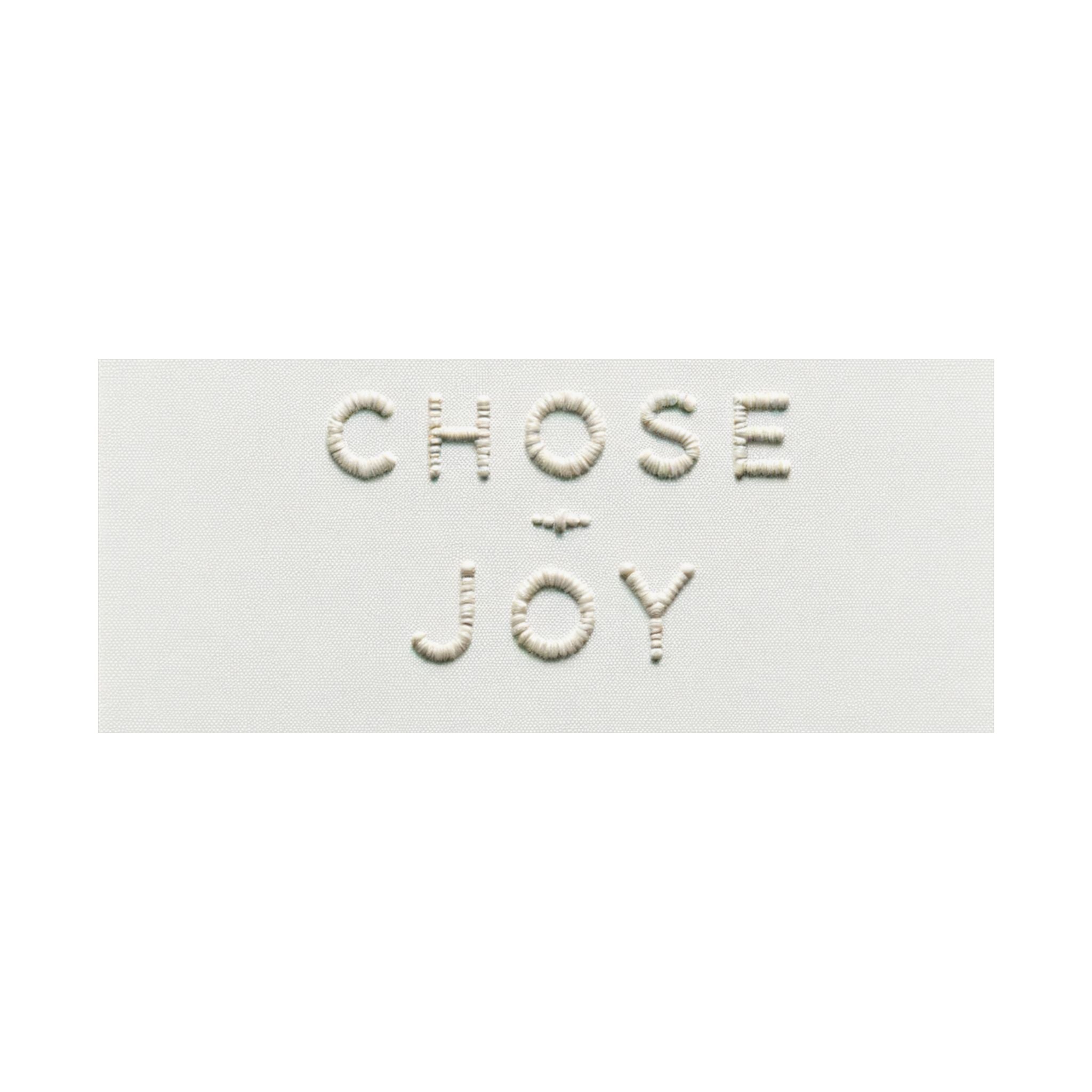 Minimalist Embroidered Text Poster