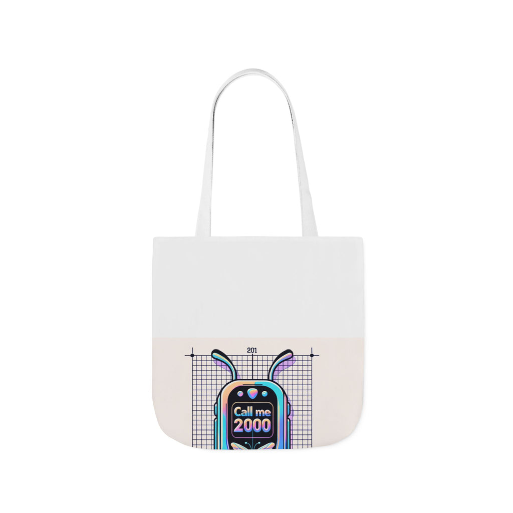 Holographic Y2K Flip Phone Tote Bag