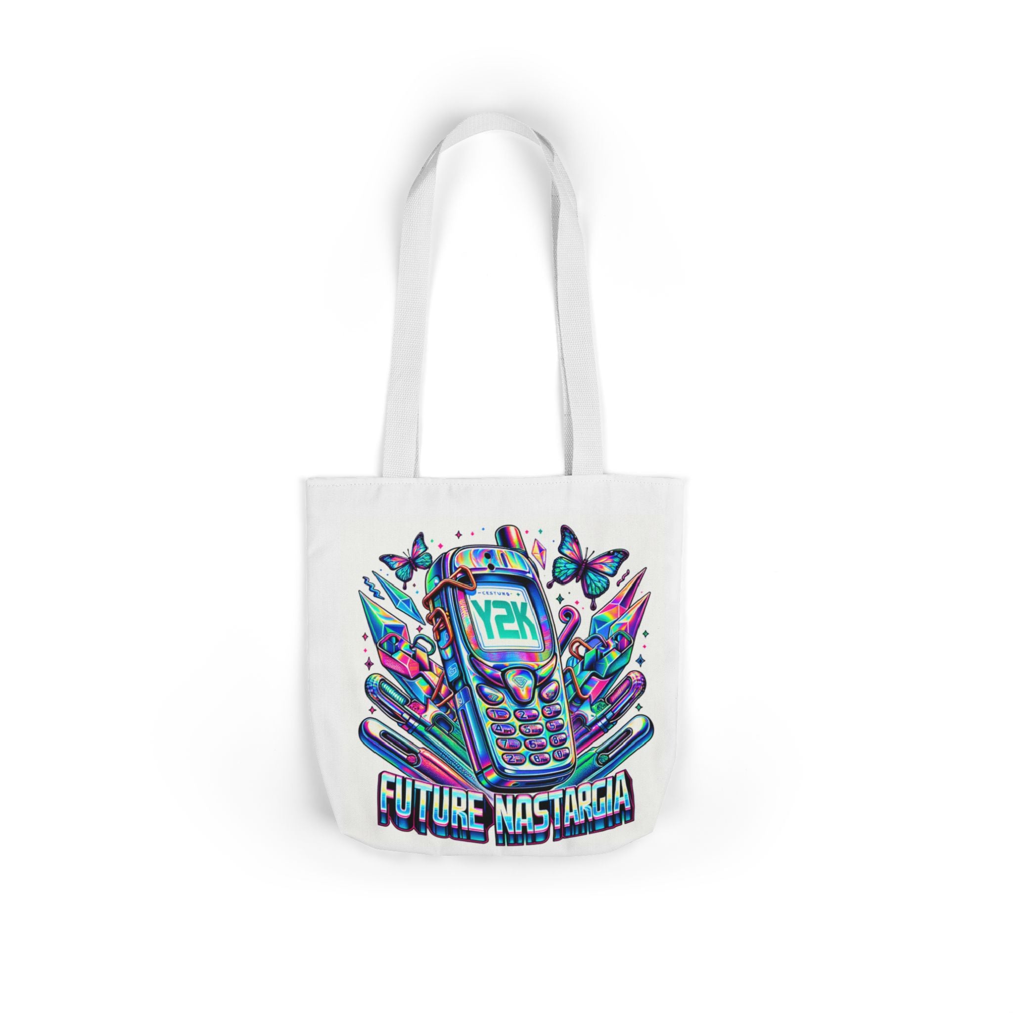 Y2K Nostalgia Tech Tote Bag – Retro Chic
