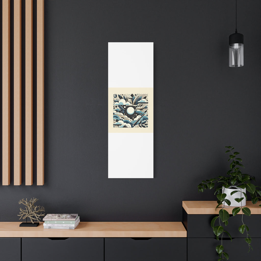 Organic Curves Matte Canvas Wall Art — Calming Office Decor
