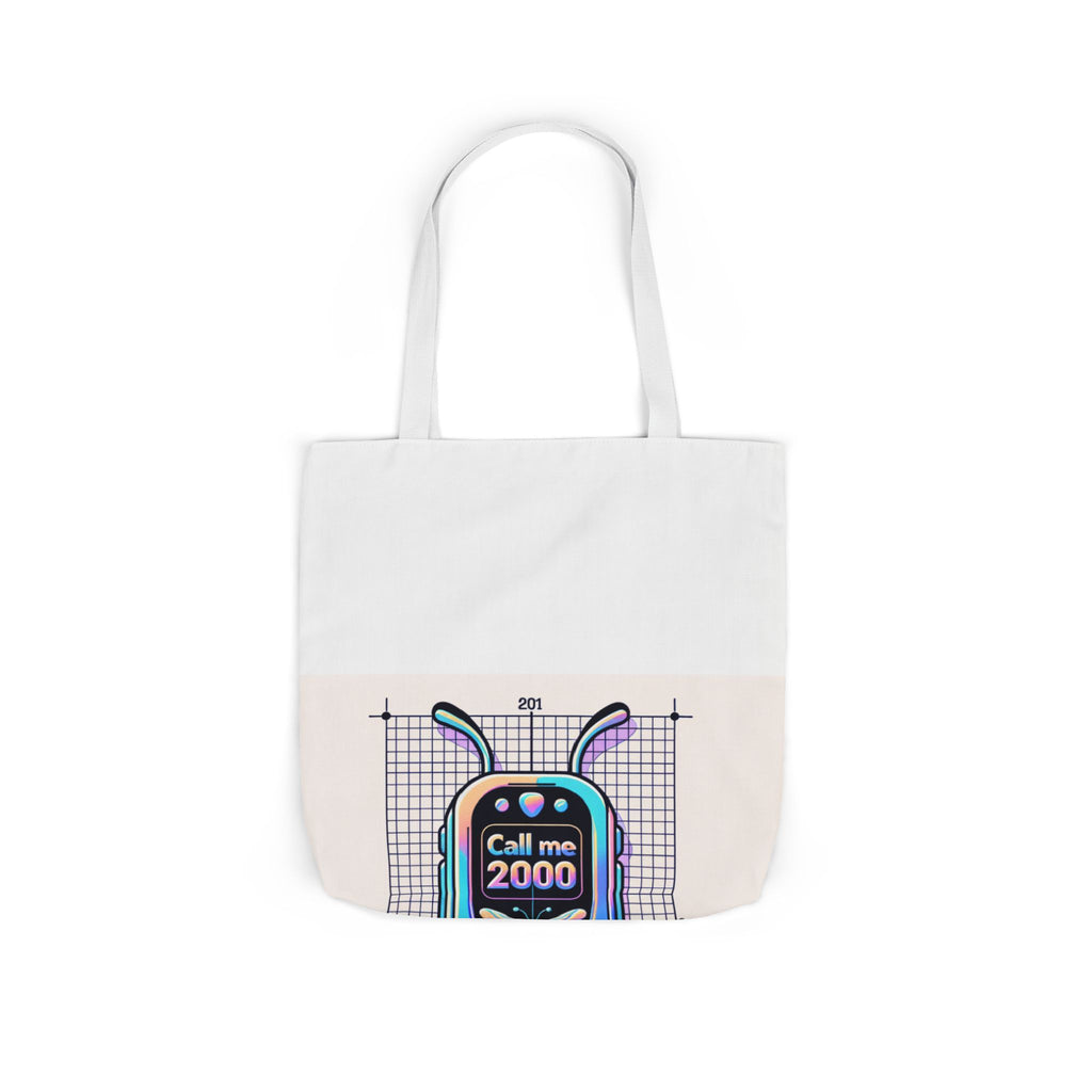 Holographic Y2K Flip Phone Tote Bag