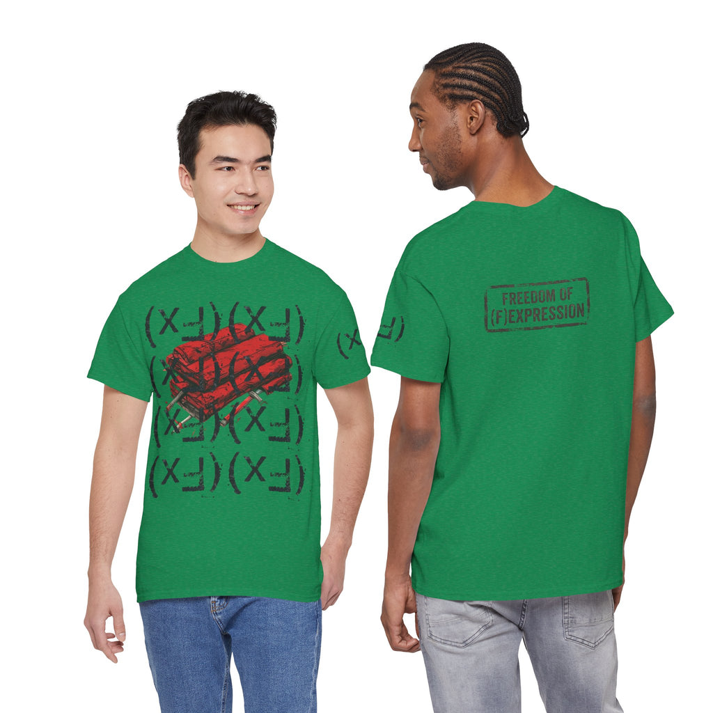 Happy Dynamite Tee — "Cue the Music" Expressive Graphic T-Shirt Unisex