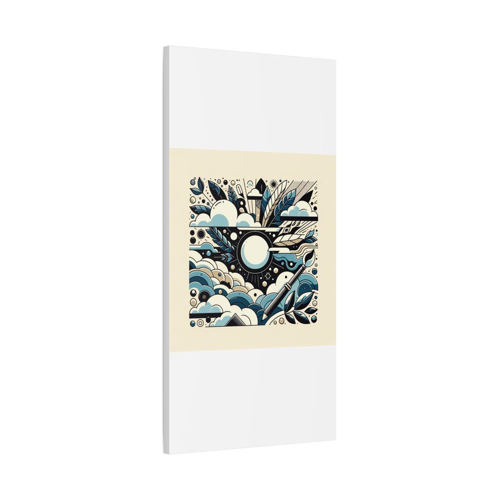 Organic Curves Matte Canvas Wall Art — Calming Office Decor