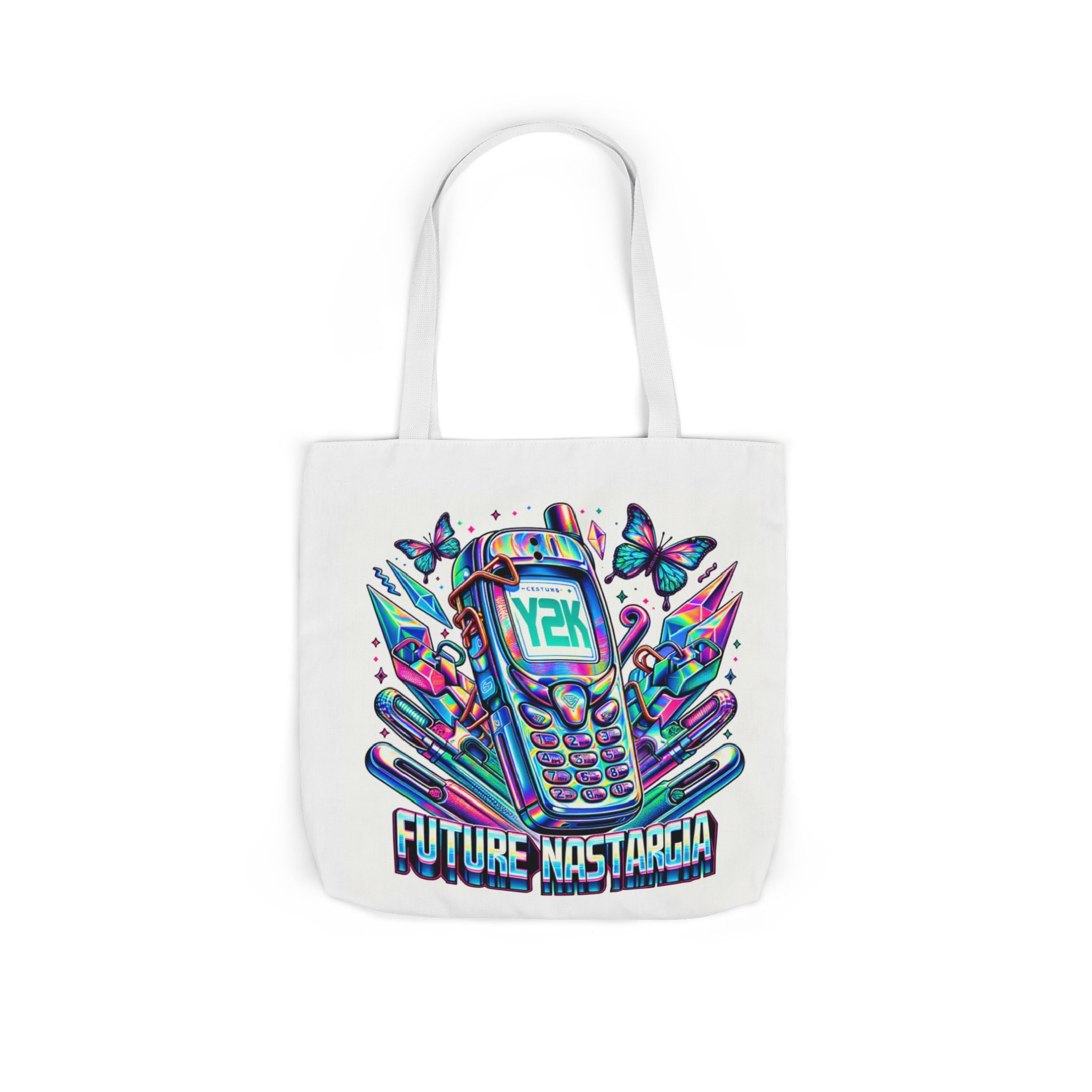 Y2K Nostalgia Tech Tote Bag – Retro Chic