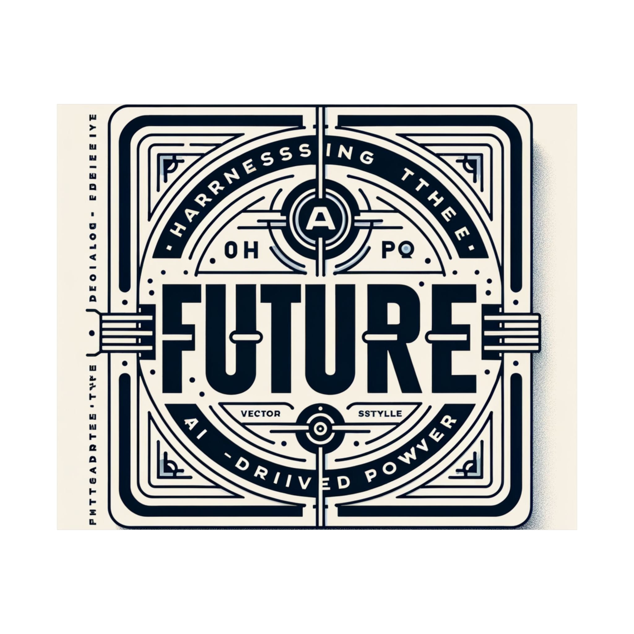 Futuristic AI Energy Power Poster