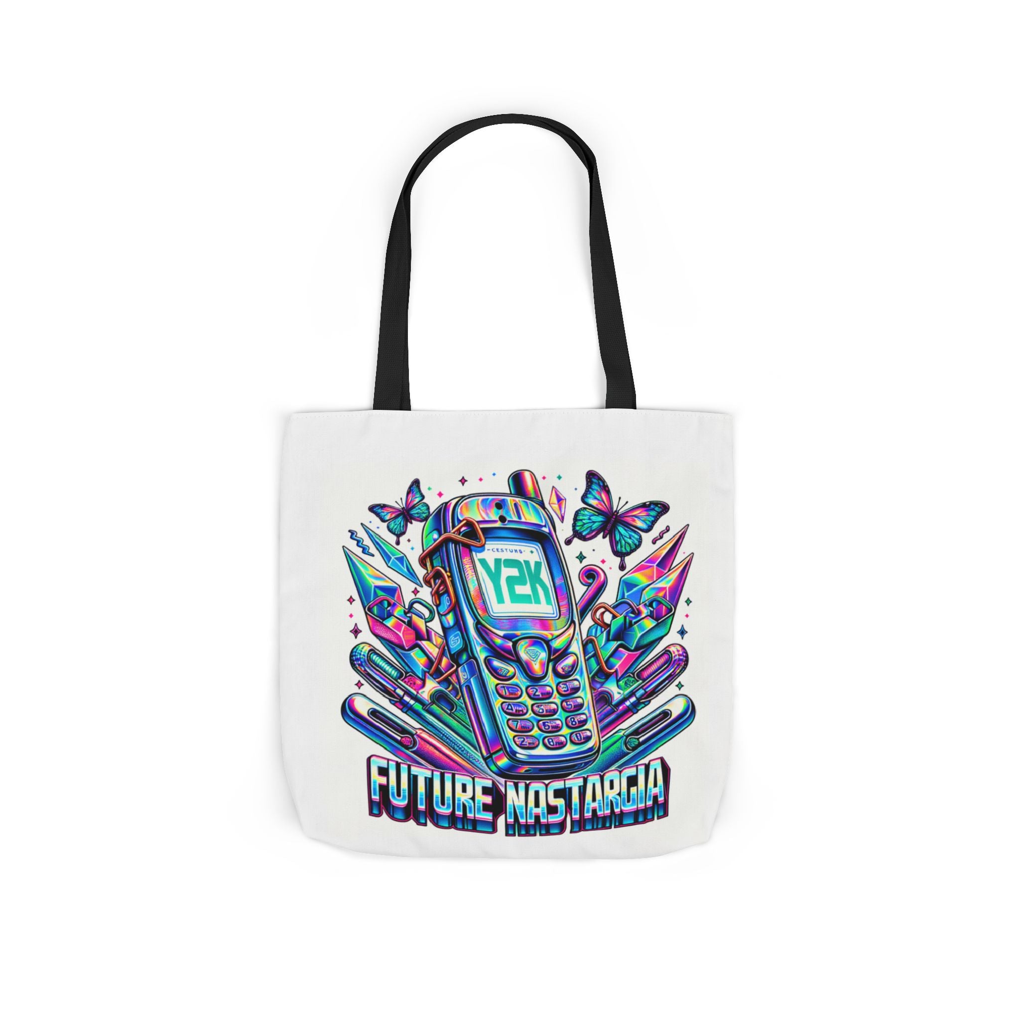 Y2K Nostalgia Tech Tote Bag – Retro Chic