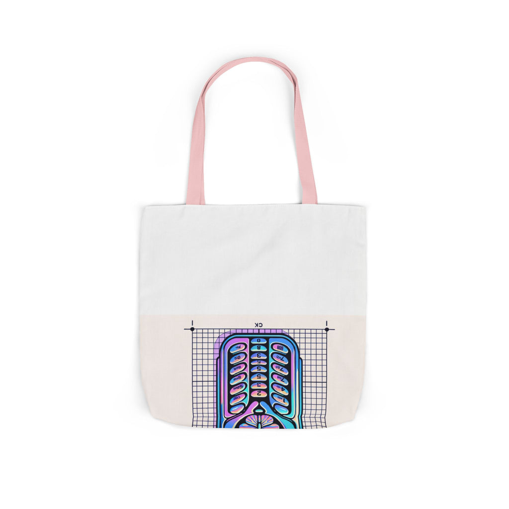 Holographic Y2K Flip Phone Tote Bag