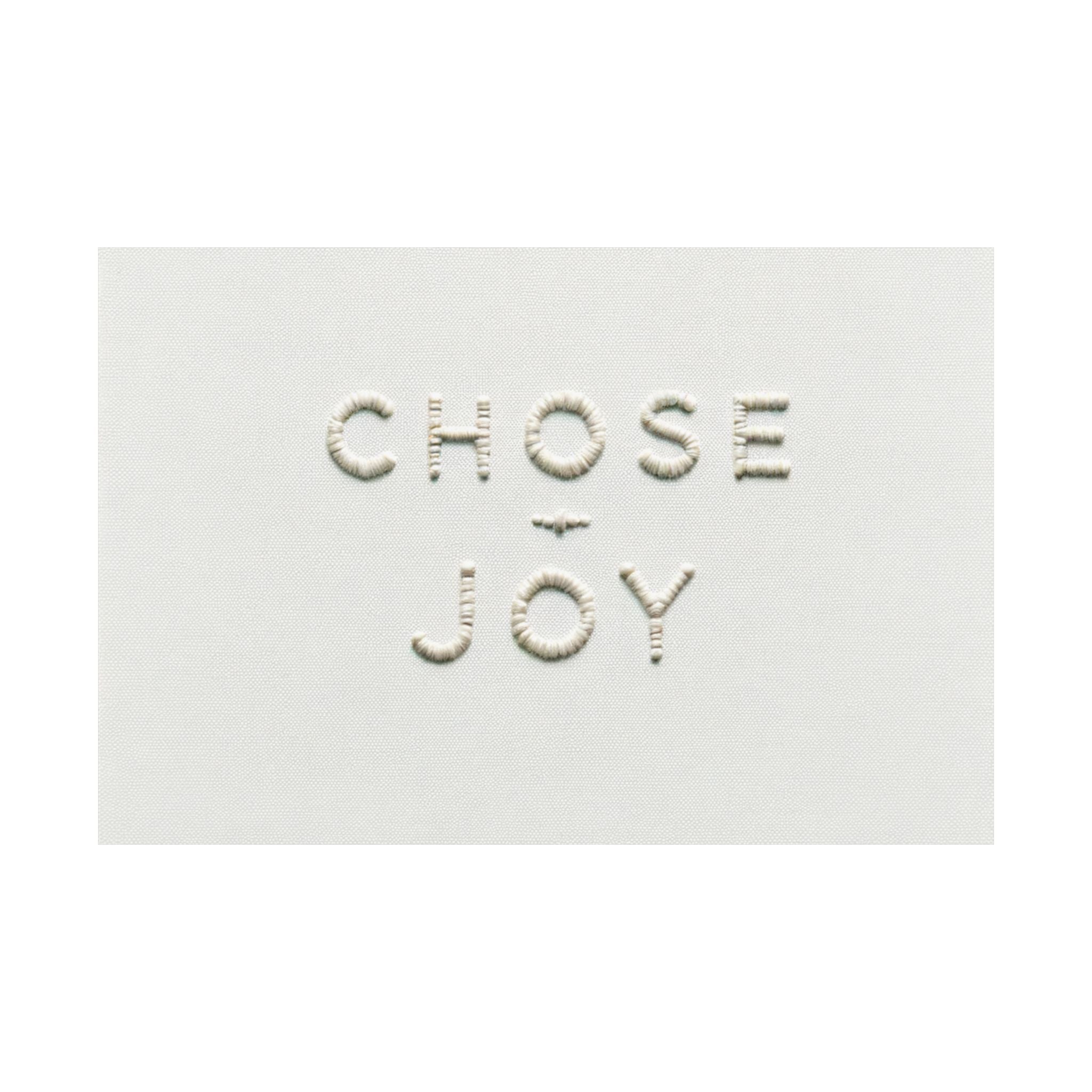 Minimalist Embroidered Text Poster