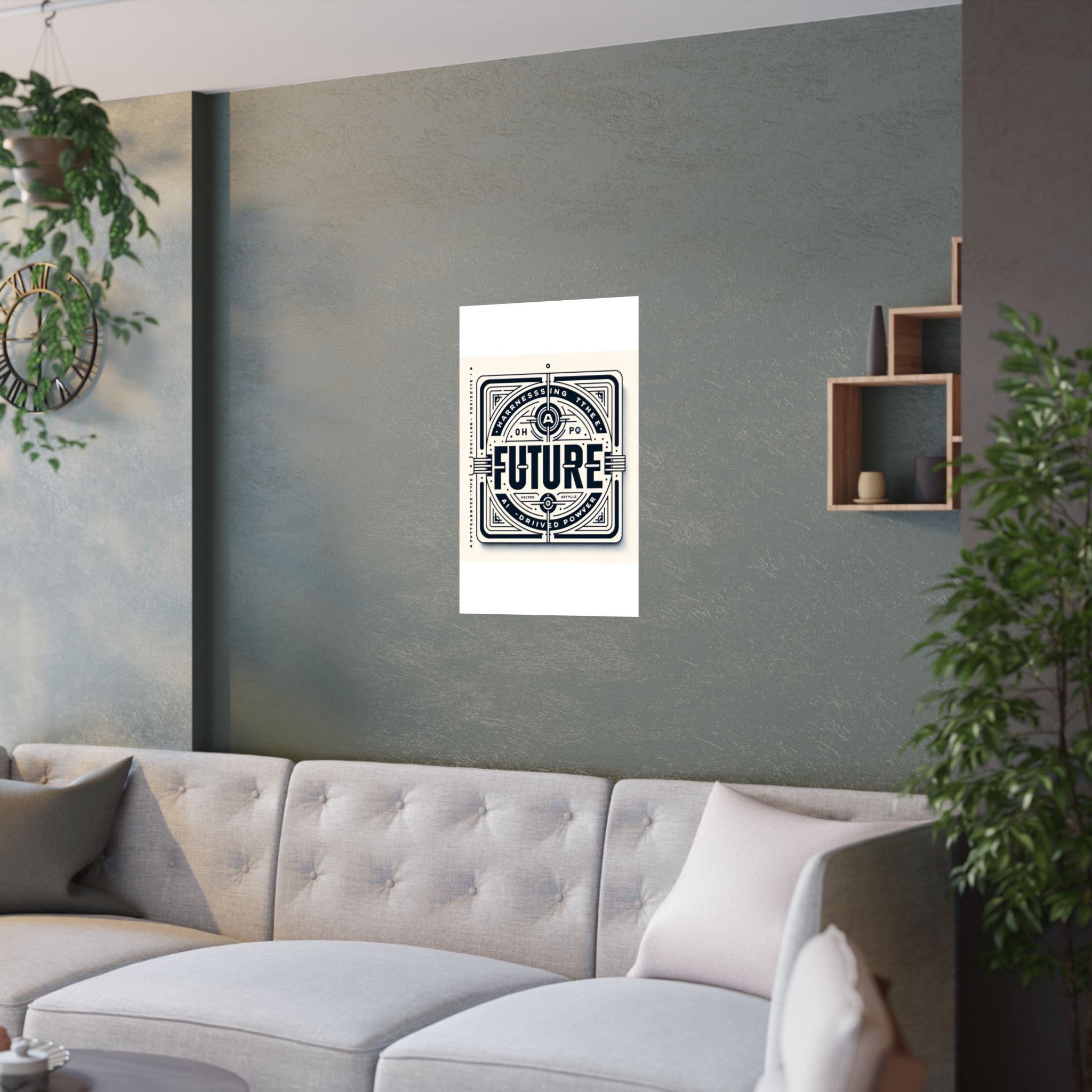 Futuristic AI Energy Power Poster