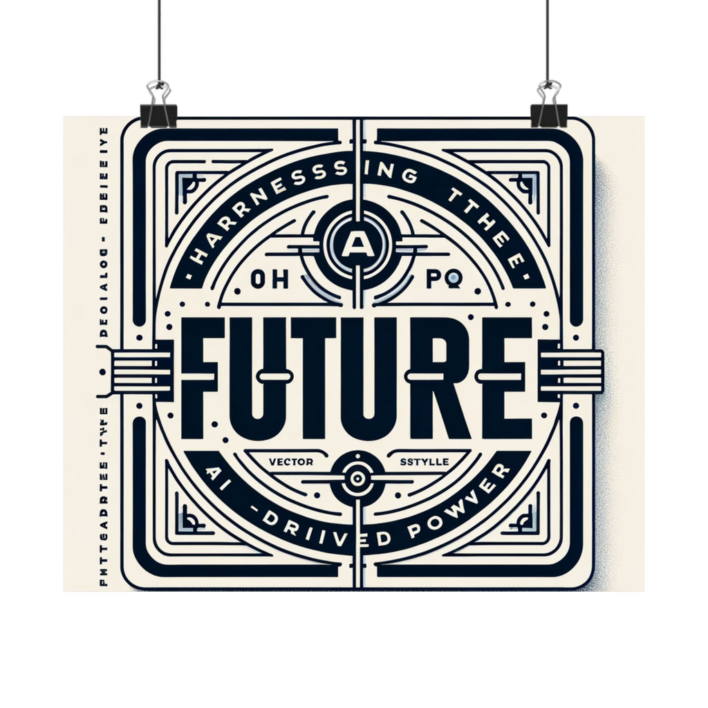 Futuristic AI Energy Power Poster