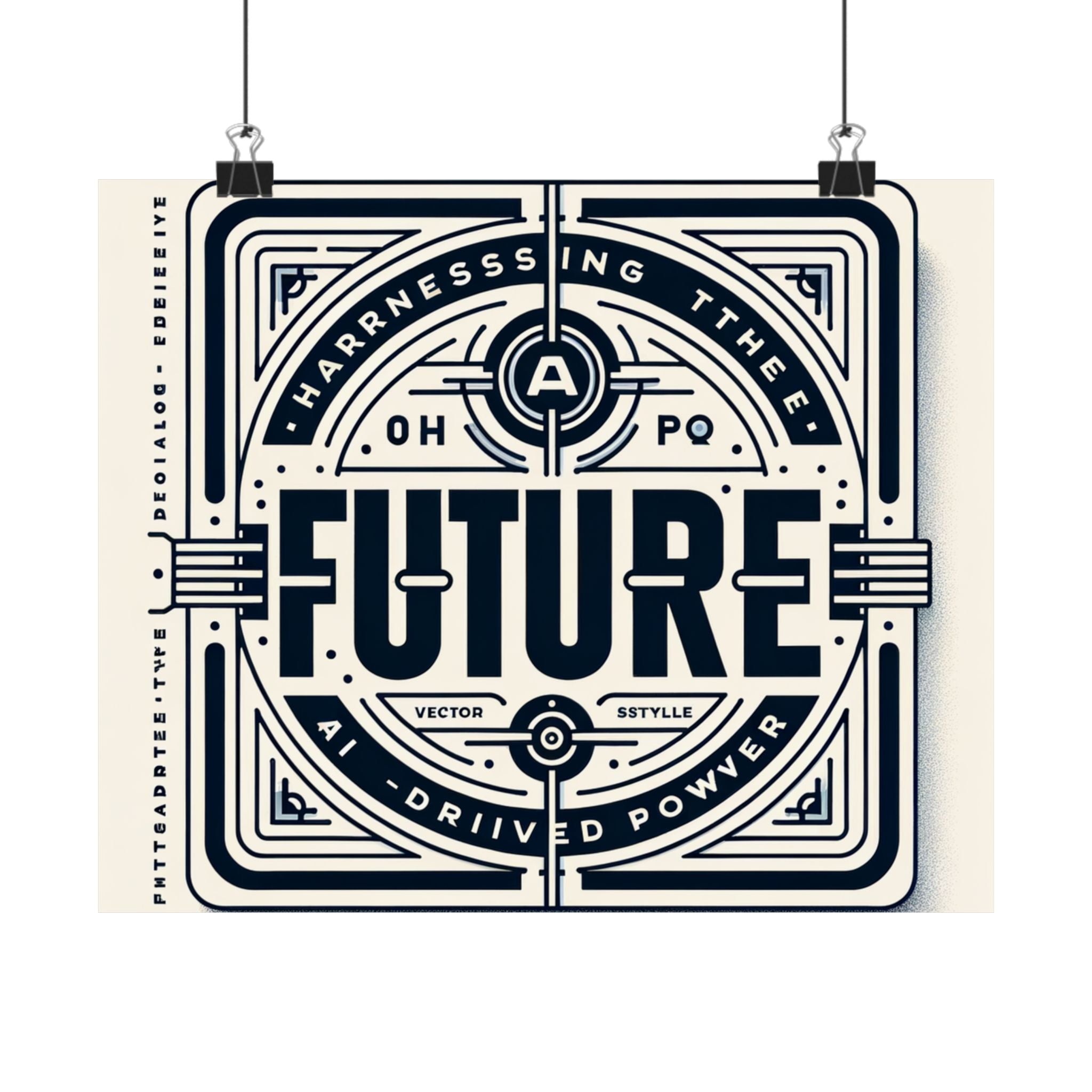 Futuristic AI Energy Power Poster