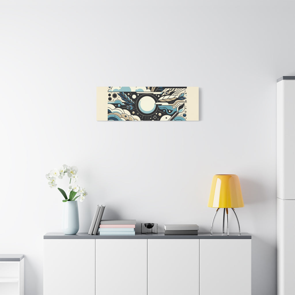 Organic Curves Matte Canvas Wall Art — Calming Office Decor