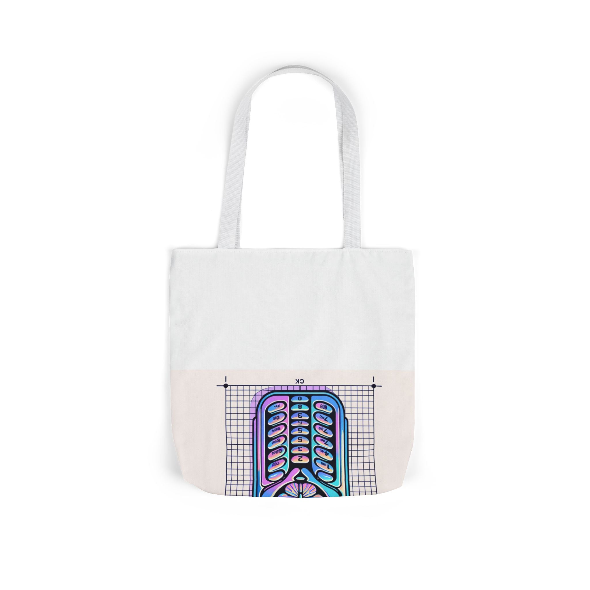 Holographic Y2K Flip Phone Tote Bag