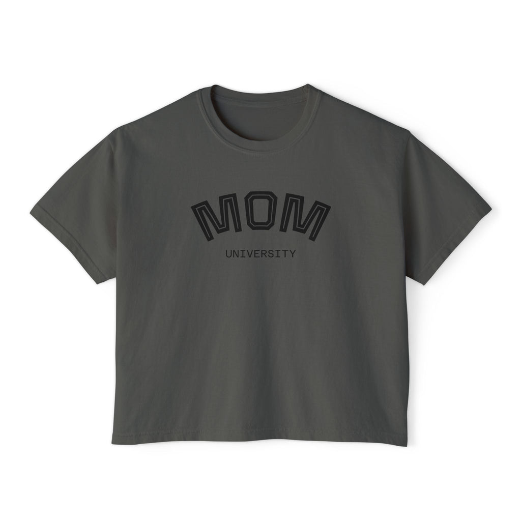 Mom University Boxy Tee Unisex
