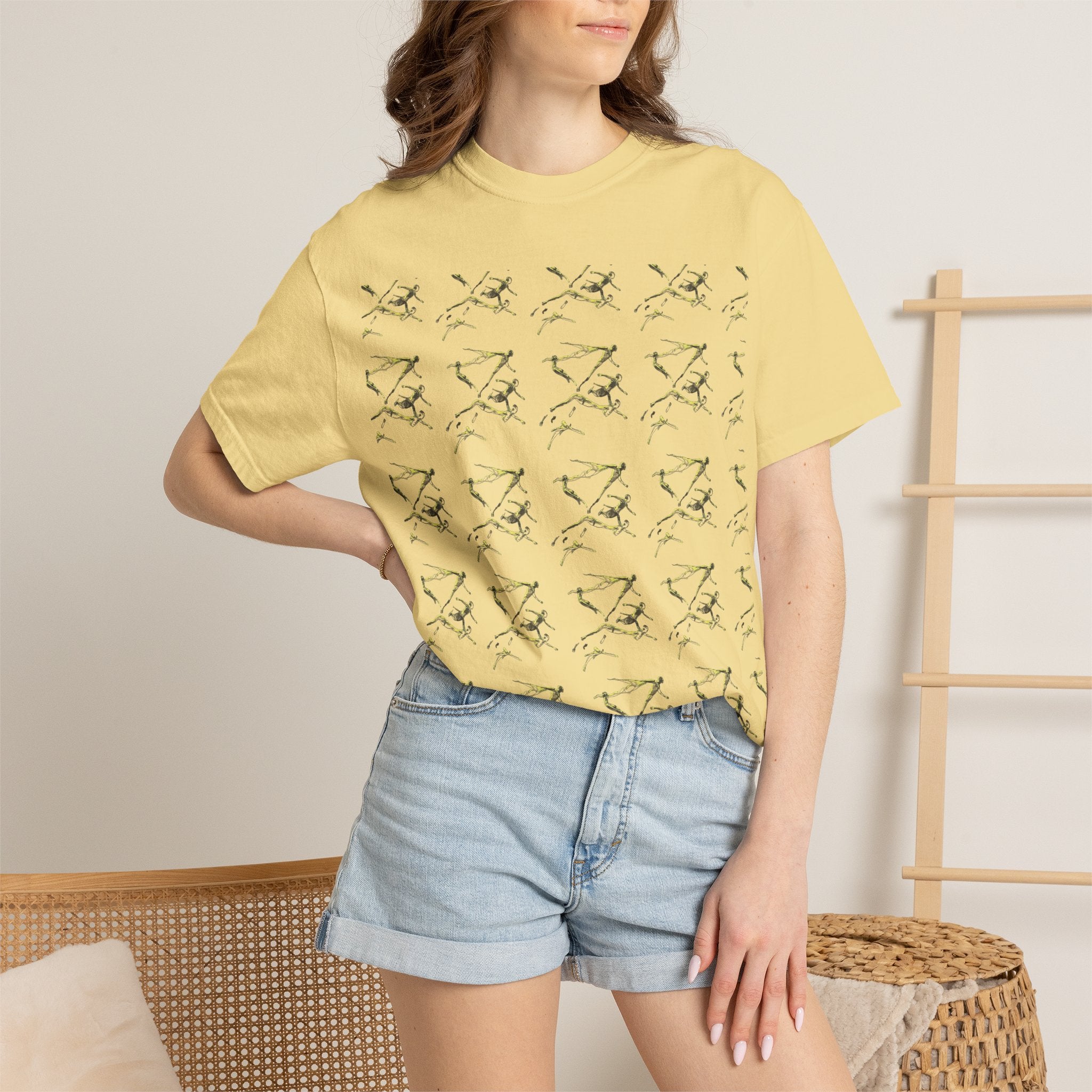 Swimmer Flying T-Shirt — Surreal Swimscape Graphic Tee Unisex